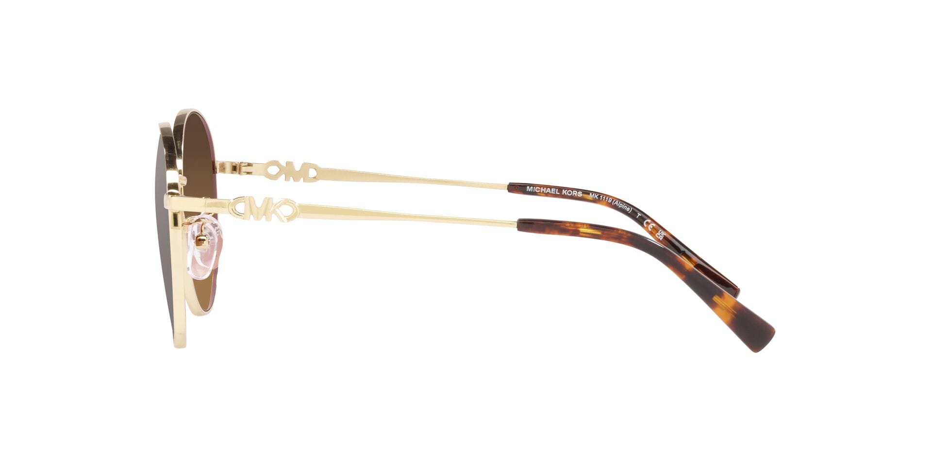 Michael Kors 0MK1119 Sunglass Gold Unisex Metal Metal Sunglass — Gold frame — view 9