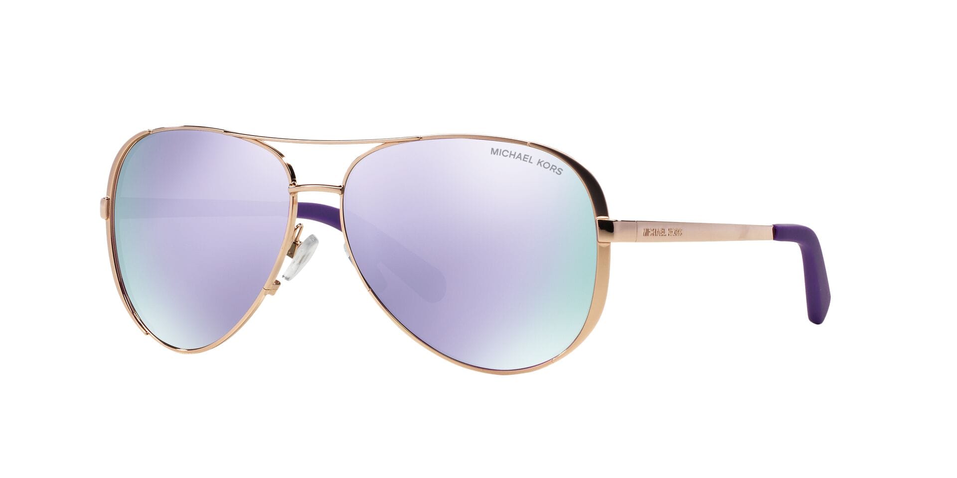 Michael Kors 0MK5004 Sunglass Rose Gold Female Full Metal Sunglass — Rose Gold frame — view 1