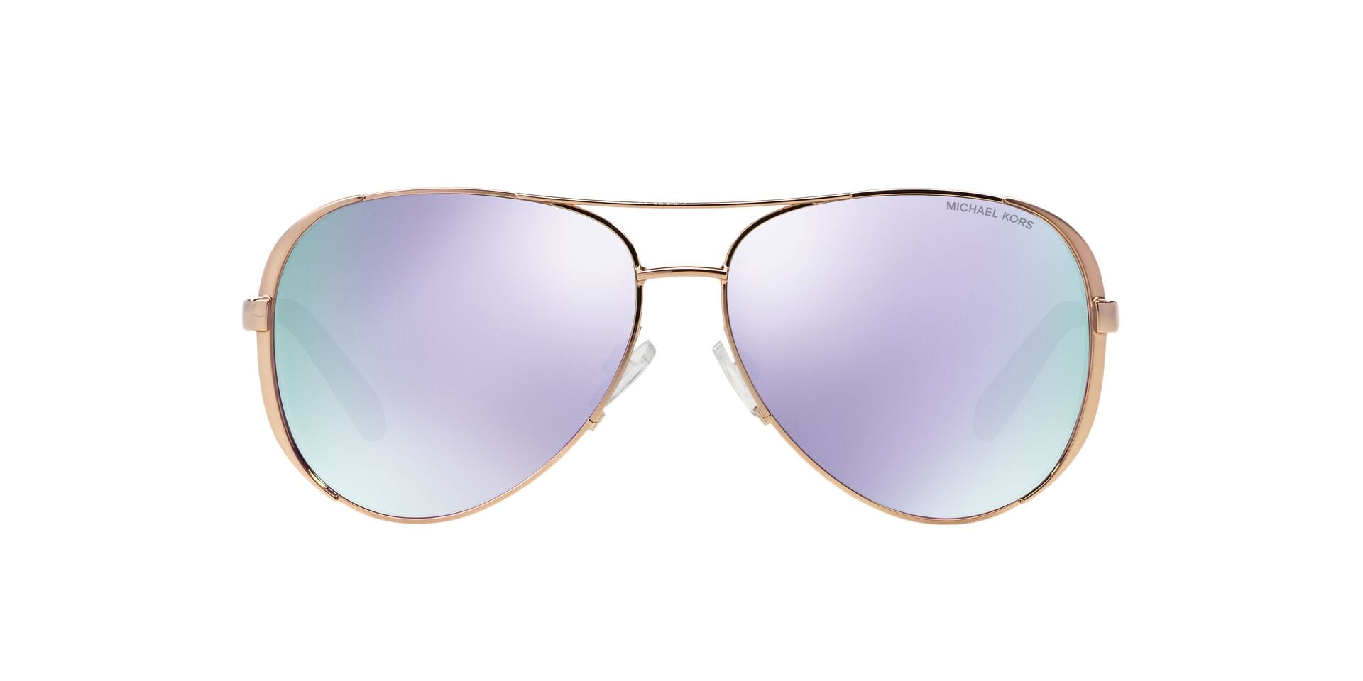 Michael Kors 0MK5004 Sunglass Rose Gold Female Full Metal Sunglass — Rose Gold frame — view 5