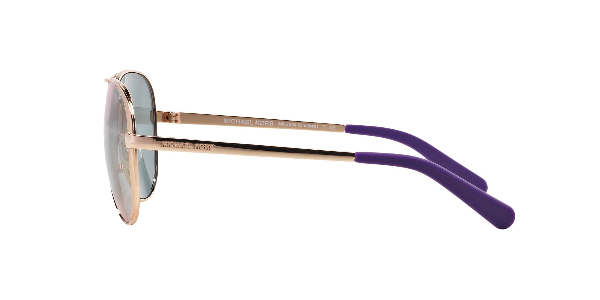 Michael Kors 0MK5004 Sunglass Rose Gold Female Full Metal Sunglass — Rose Gold frame — view 7