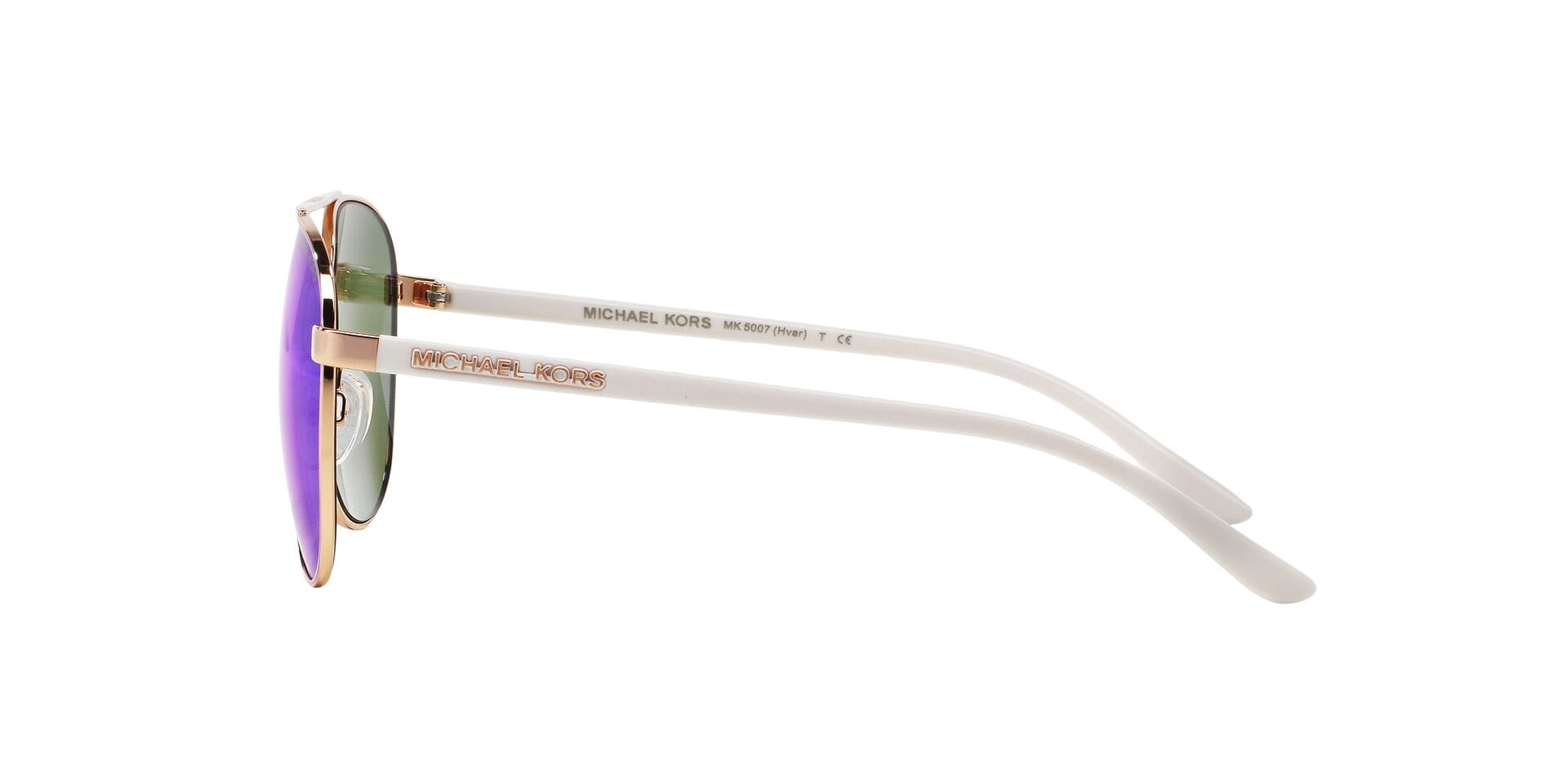 Michael Kors 0MK5007 Sunglass Rose Gold Female Full Shell Sunglass — Rose Gold frame — view 8