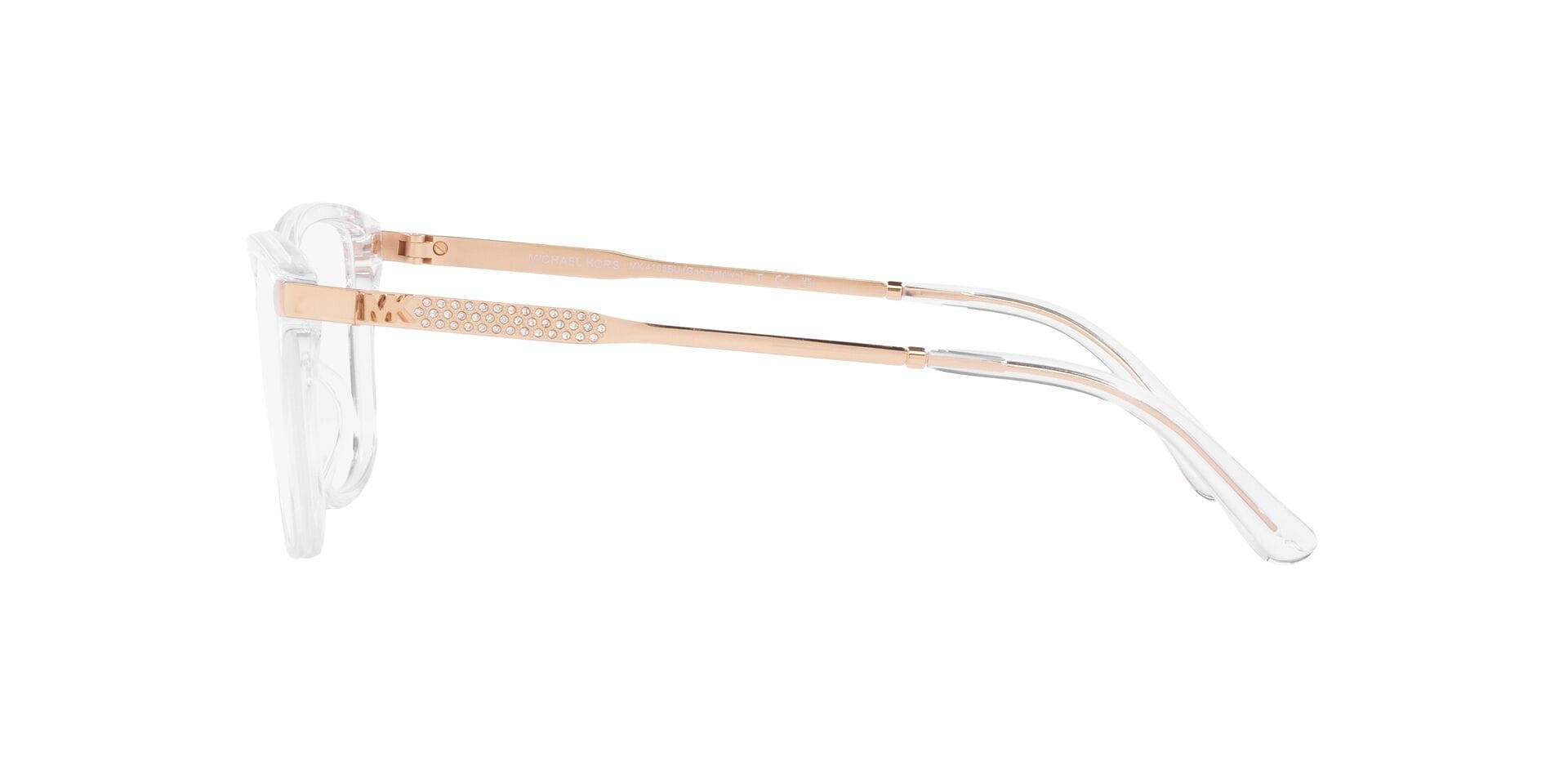 Michael Kors 0MK4105BU Frame Transparent Female Full Metal Frame — Transparent frame — view 9