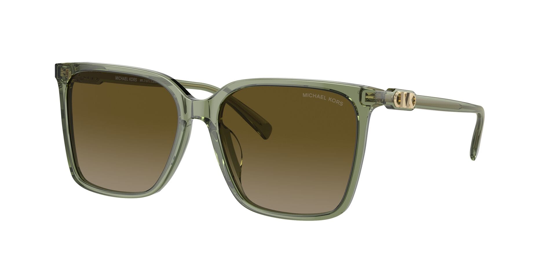 Michael Kors 0MK2197U Sunglass Transparent Green Female Full — Transparent Green frame