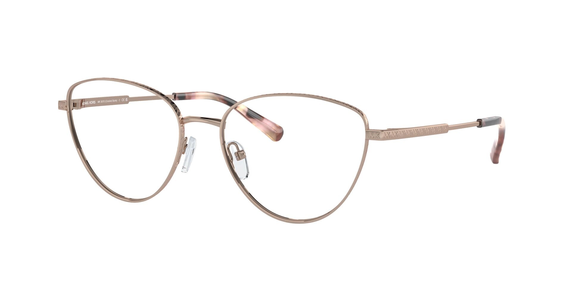 Michael Kors 0MK3070 Frame Rose Gold Female Full Metal Frame — Rose Gold frame — view 8