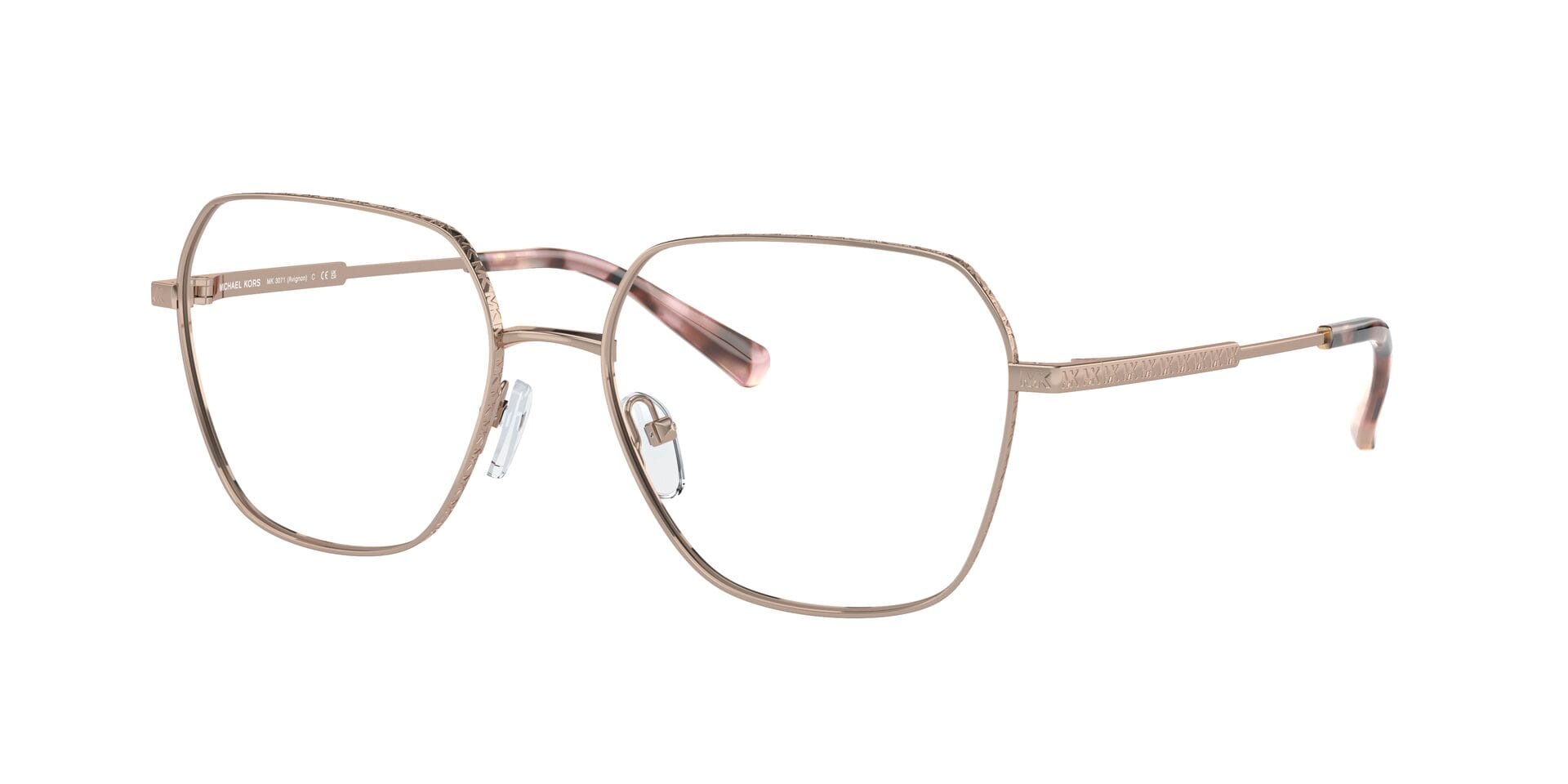 Michael Kors 0MK3071 Frame Rose Gold Female Full Metal Frame — Rose Gold frame — view 2