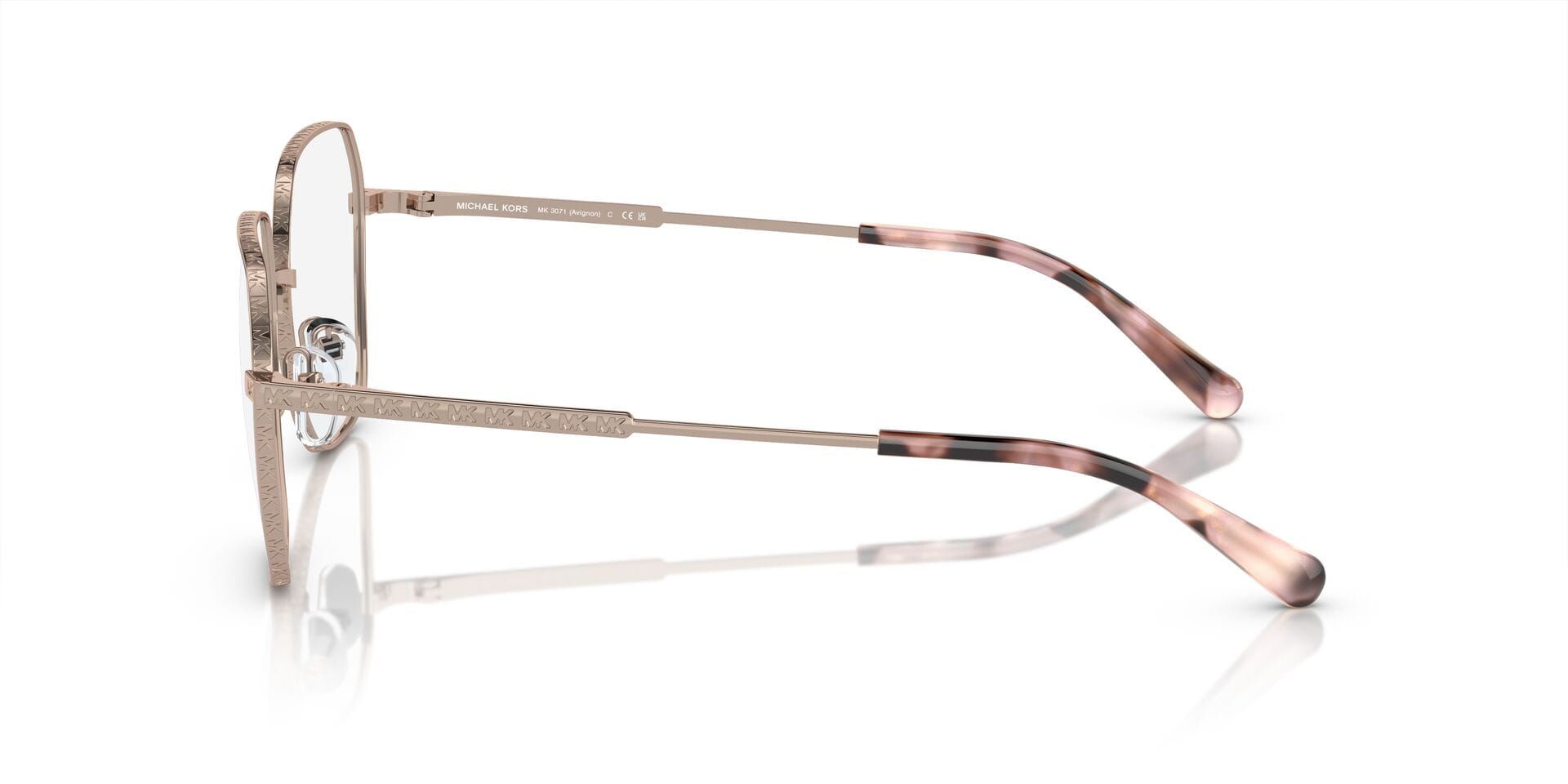 Michael Kors 0MK3071 Frame Rose Gold Female Full Metal Frame — Rose Gold frame — view 10