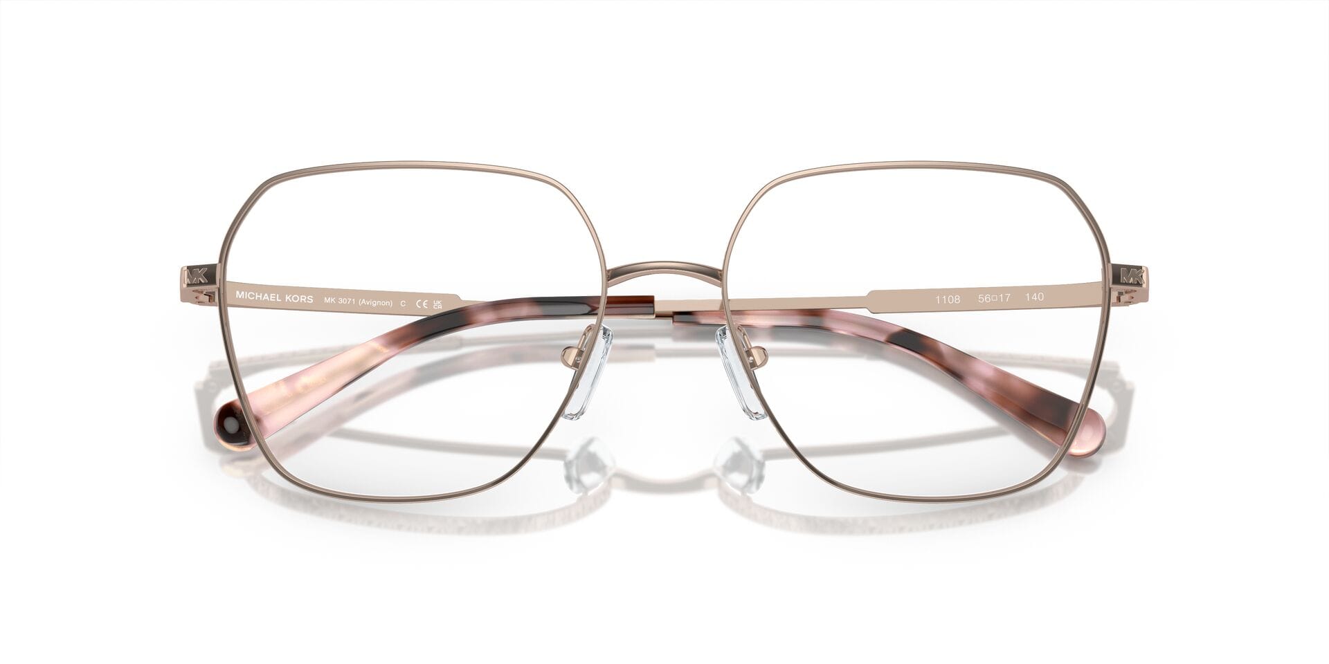 Michael Kors 0MK3071 Frame Rose Gold Female Full Metal Frame — Rose Gold frame — view 13
