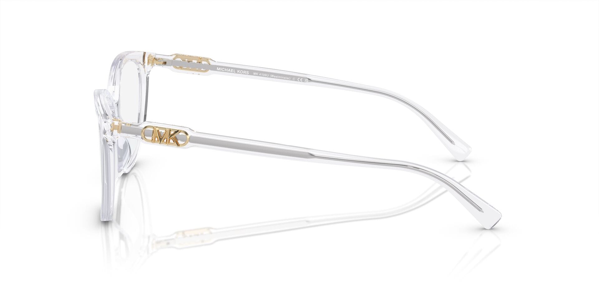 Michael Kors 0MK4109U Frame Transparent Female Full Shell Frame — Transparent frame — view 9