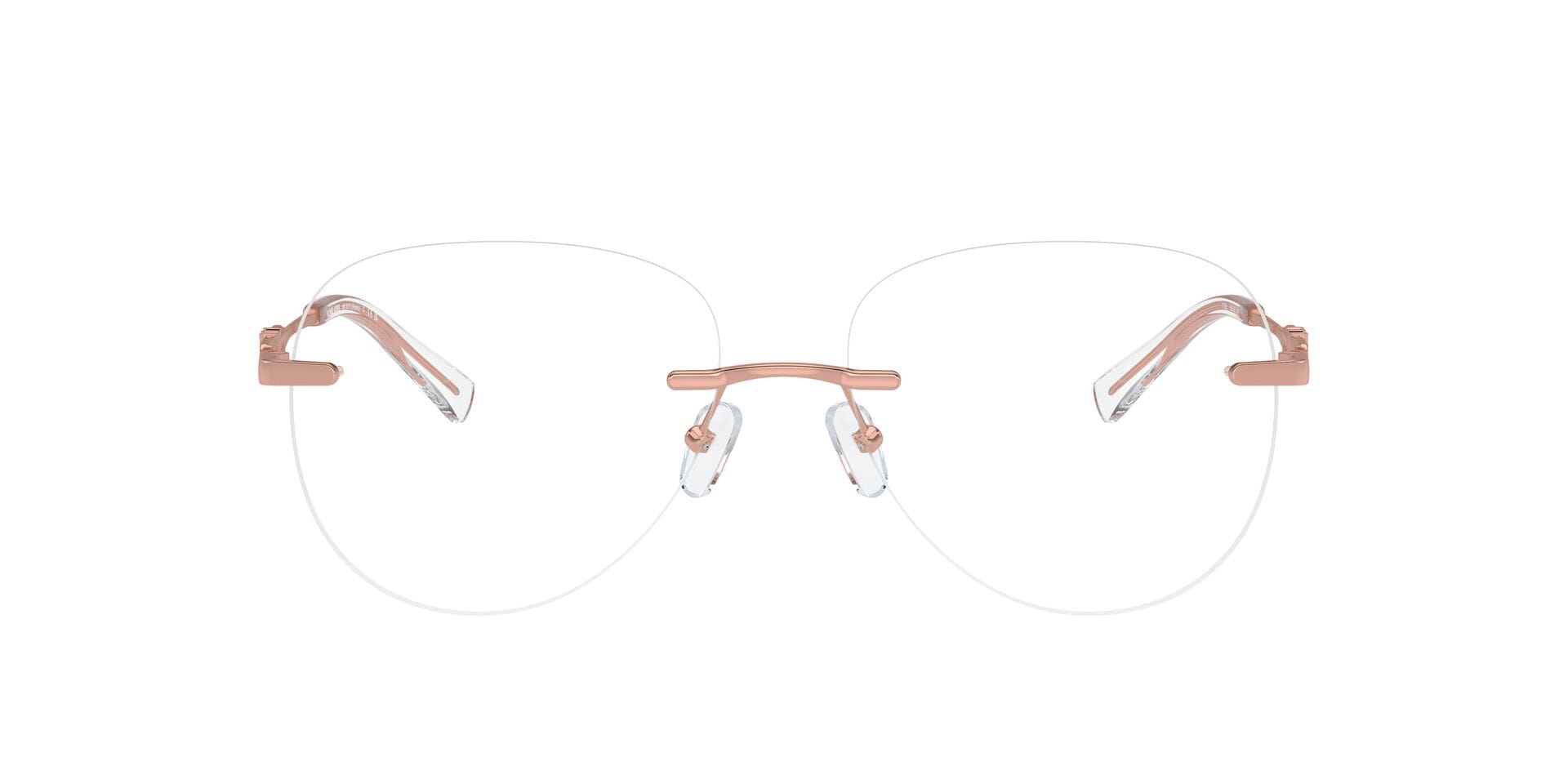 Michael Kors FR Michael Kors 0MK3077 Frame Rose Gold Female RimLess Metal Frame — view 4