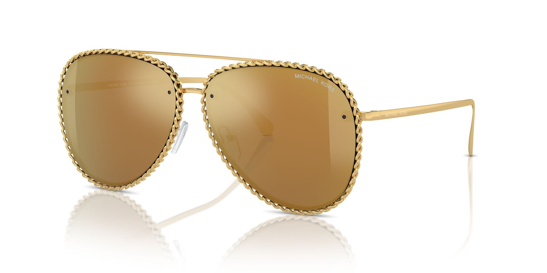 Michael Kors 0MK1147 Sunglass Gold Female Metal Metal Sunglass — view 1