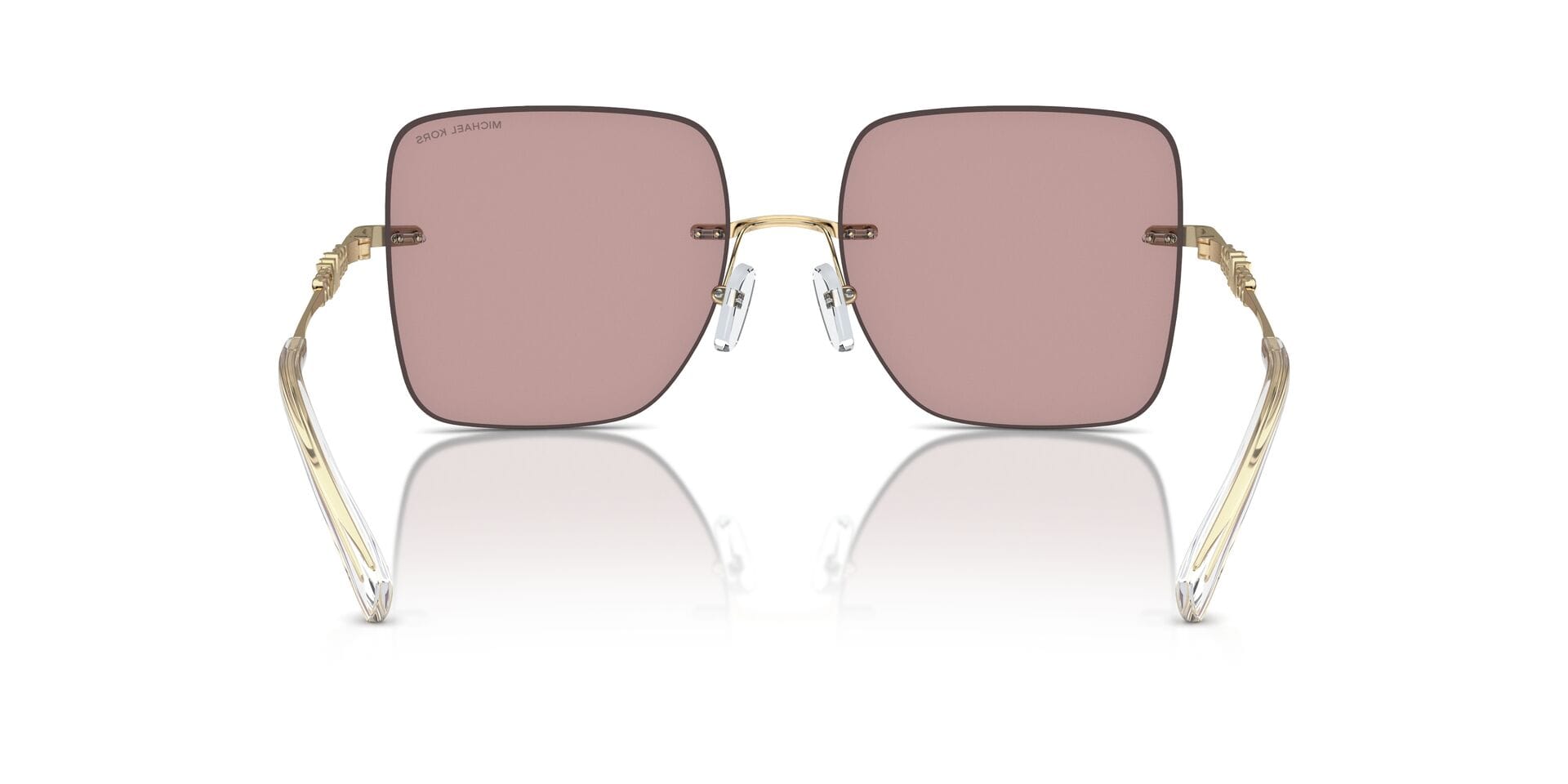 Michael Kors 0MK1150 Sunglass Gold Female RimLess Metal Sunglass — view 2