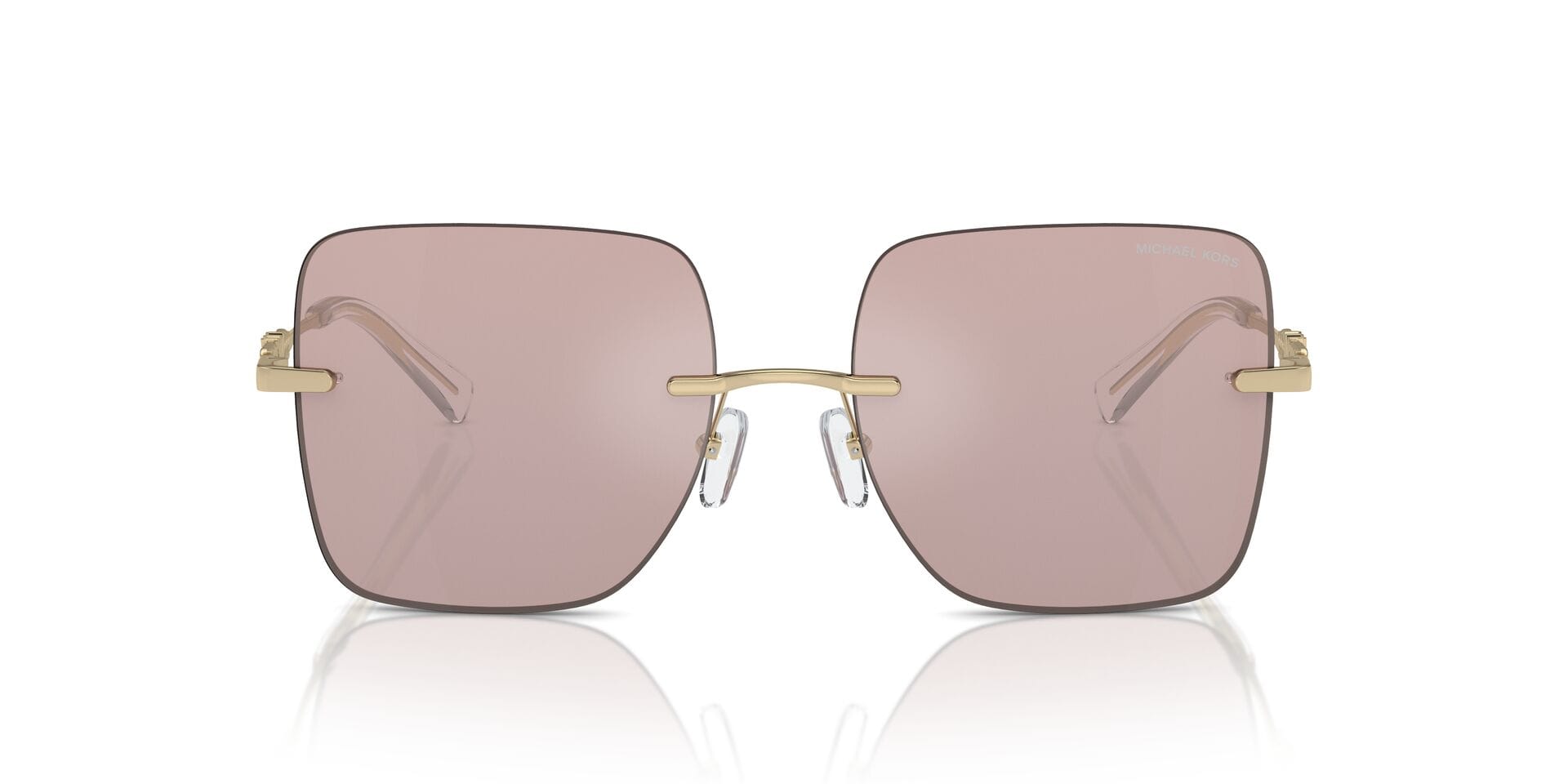 Michael Kors 0MK1150 Sunglass Gold Female RimLess Metal Sunglass — view 4