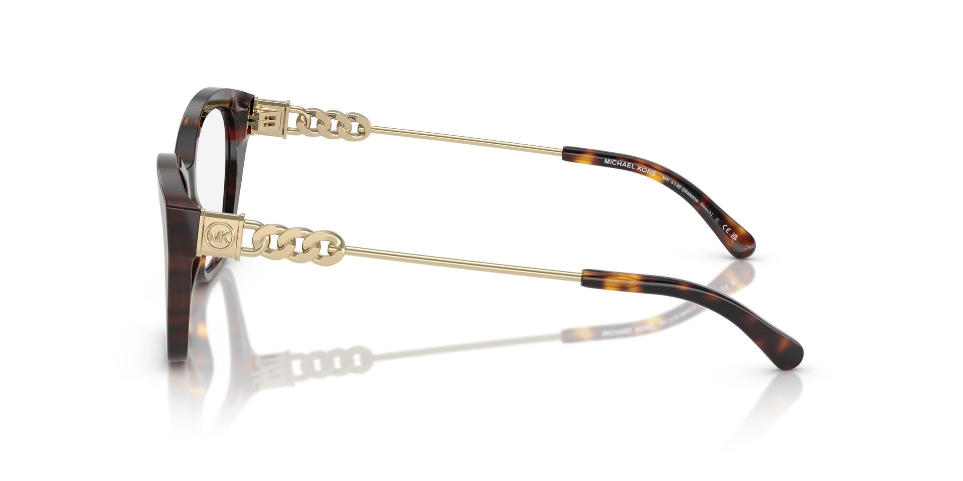 Michael Kors 0MK4136 Frame Brown Female Full Metal Frame — Brown frame — view 8