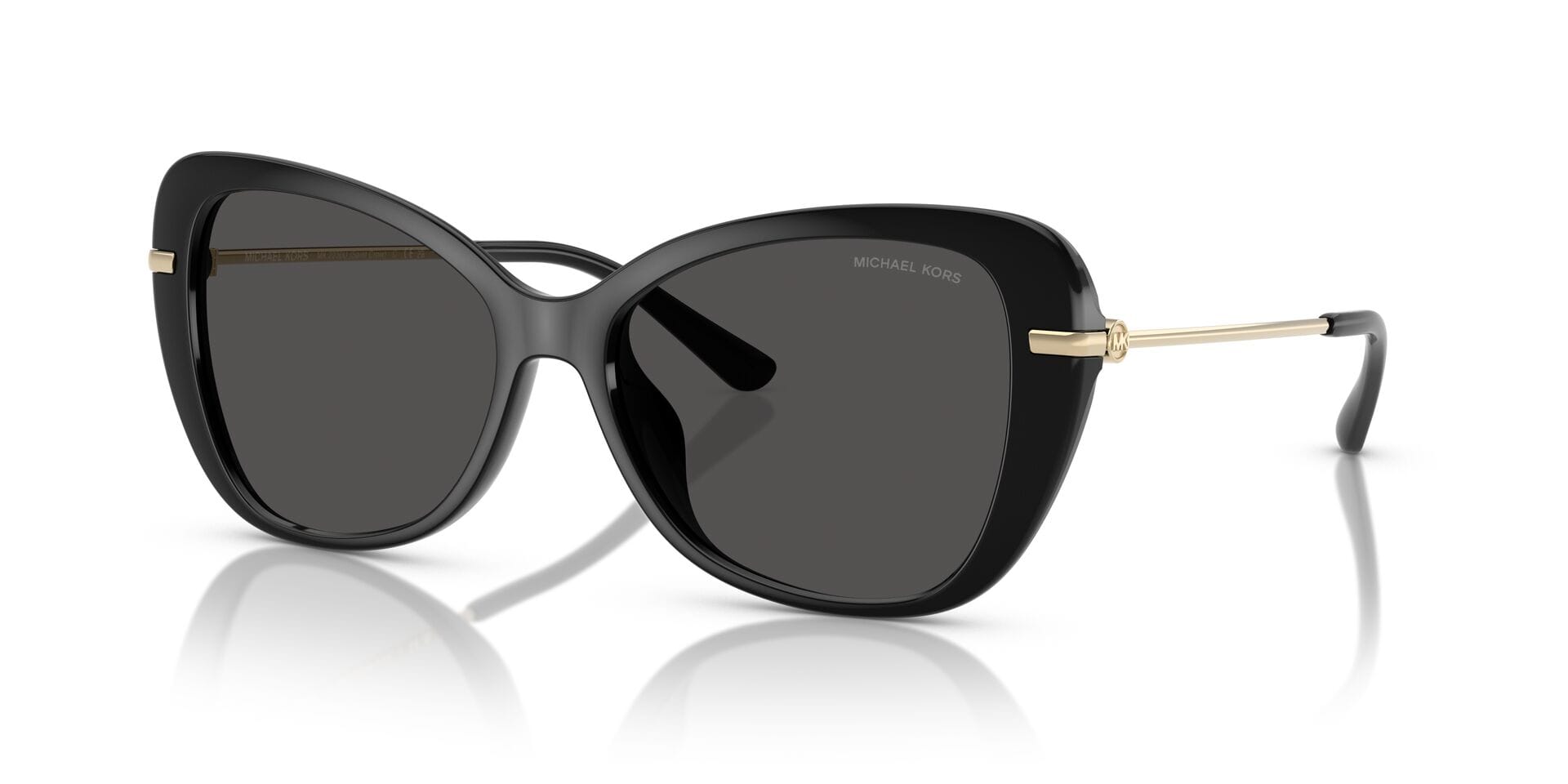 Michael Kors 0MK2230U Sunglass Black Female Full Metal Sunglass — Black frame — view 1