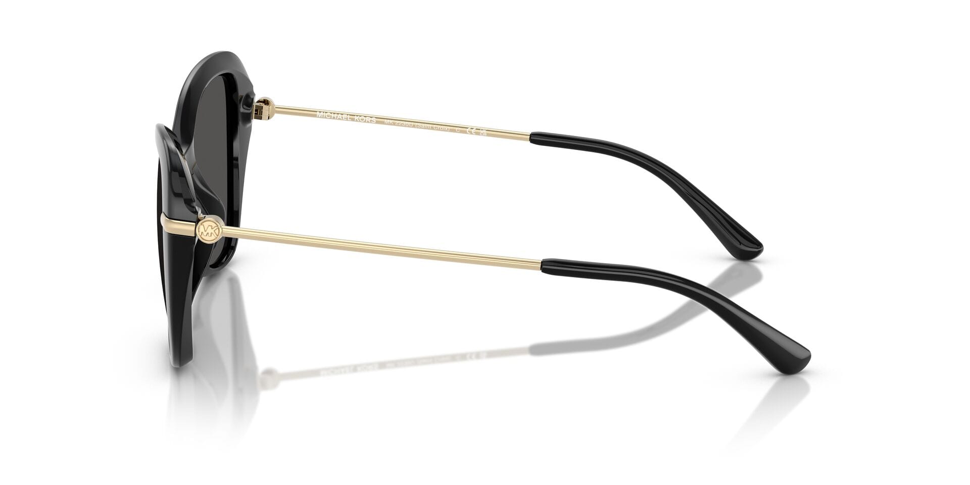 Michael Kors 0MK2230U Sunglass Black Female Full Metal Sunglass — Black frame — view 9
