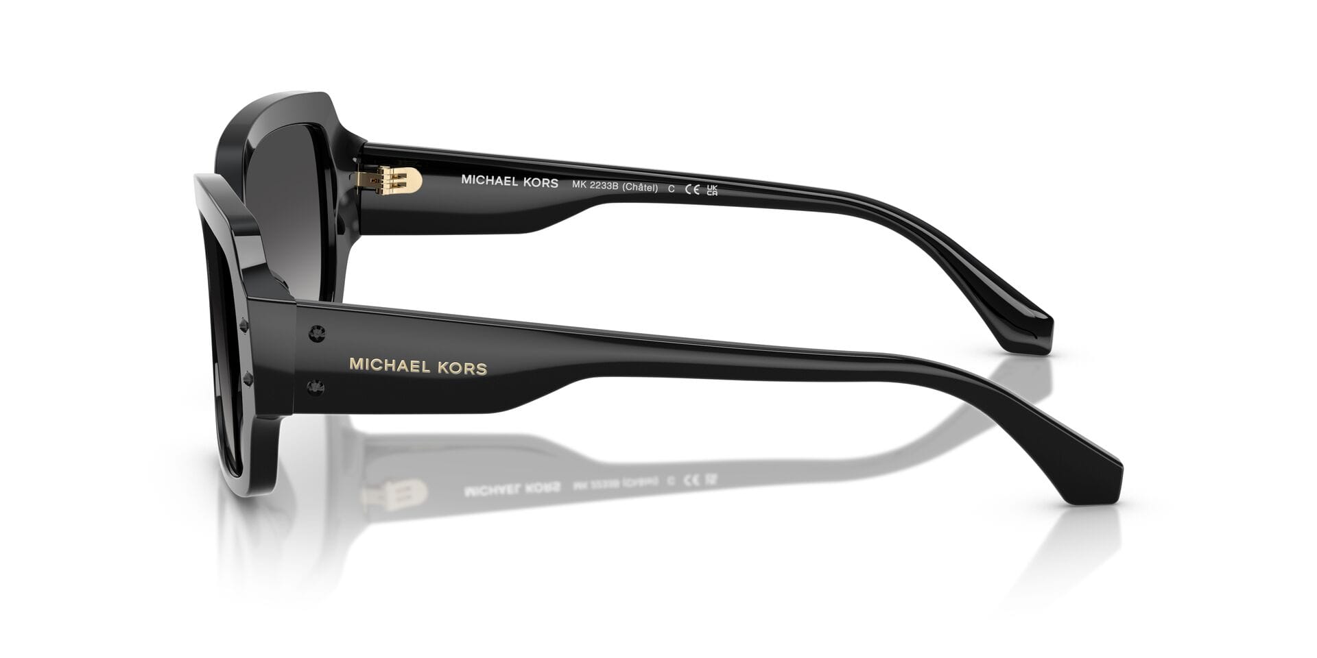 Michael Kors 0MK2233B Sunglass Black Female Full Shell Sunglass — Black frame — view 9