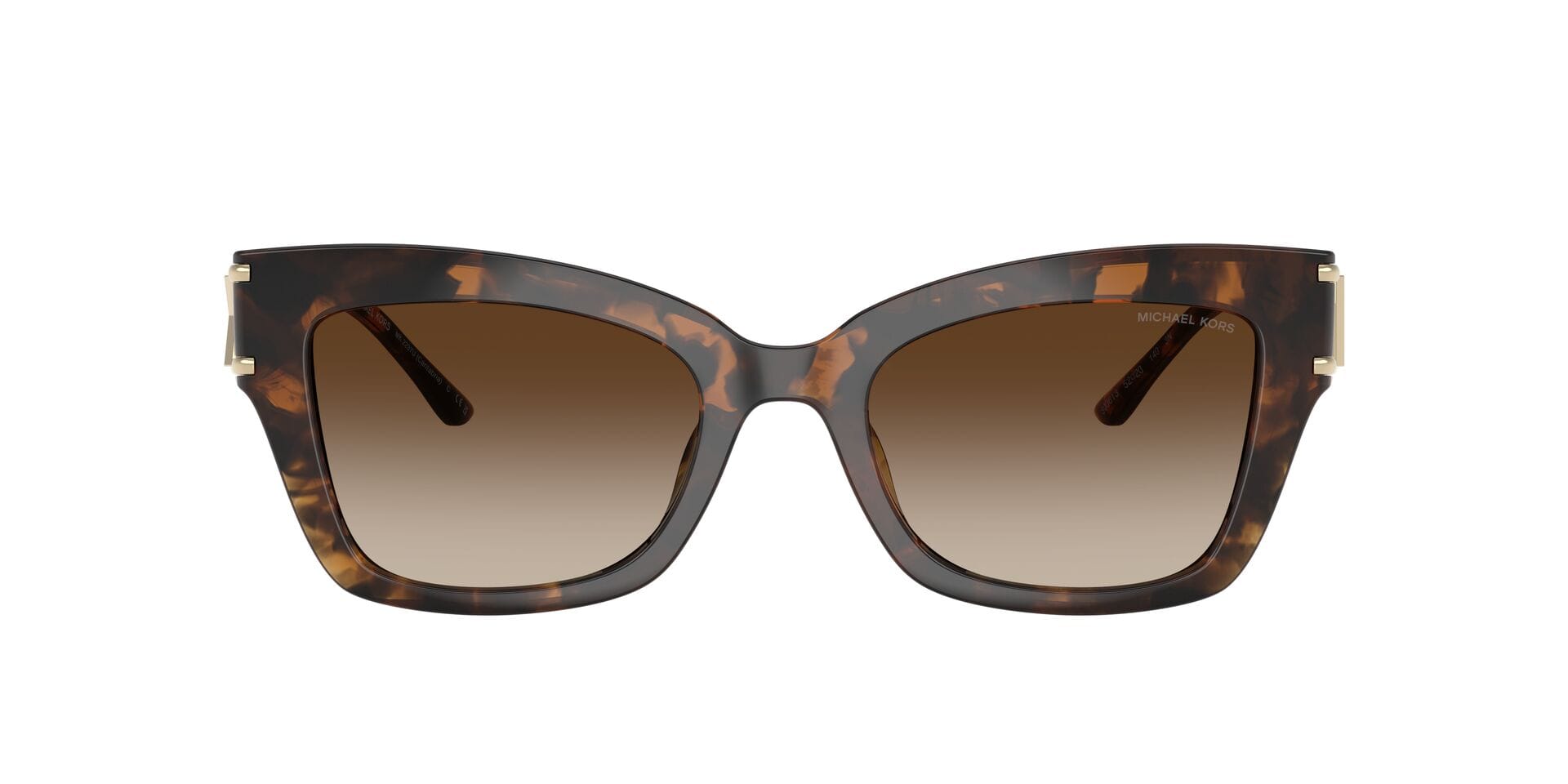Michael Kors 0MK2237U Sunglass Havana Female Full Metal Sunglass — Havana frame — view 6