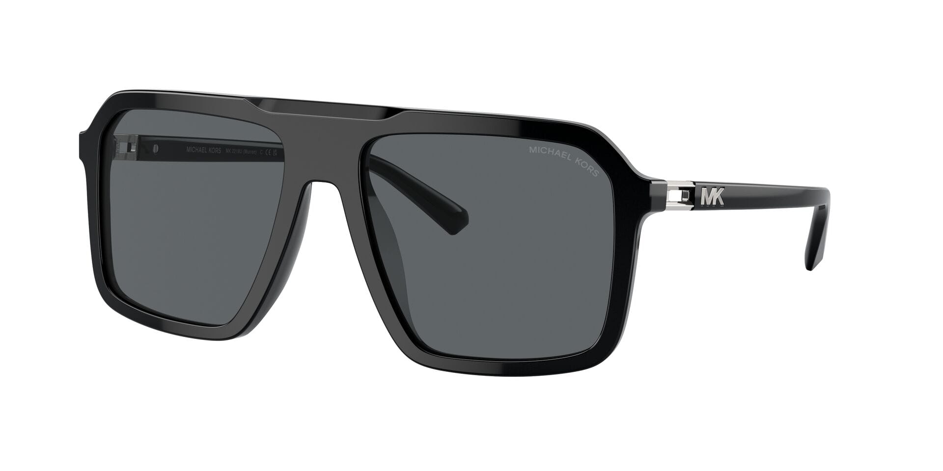 Michael Kors 0MK2218U Sunglass Black Male Full Shell Sunglass — Black frame — view 8