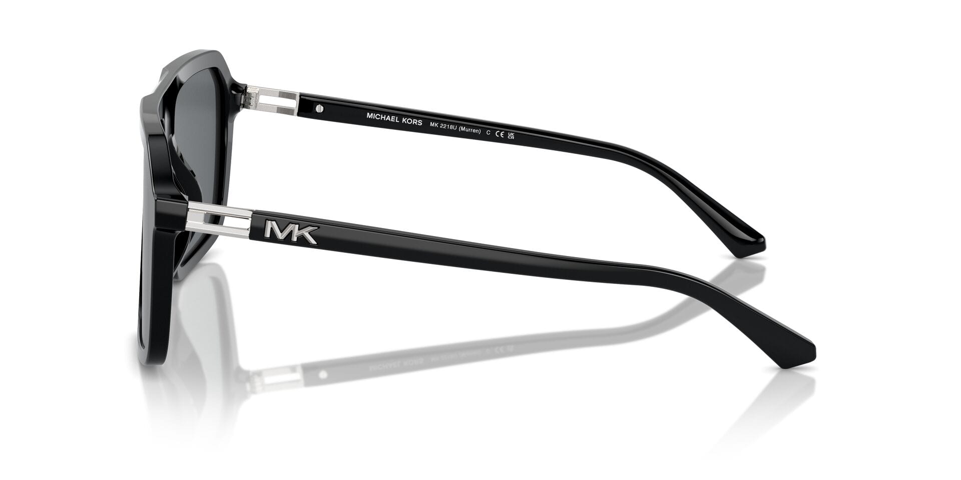 Michael Kors 0MK2218U Sunglass Black Male Full Shell Sunglass — Black frame — view 13