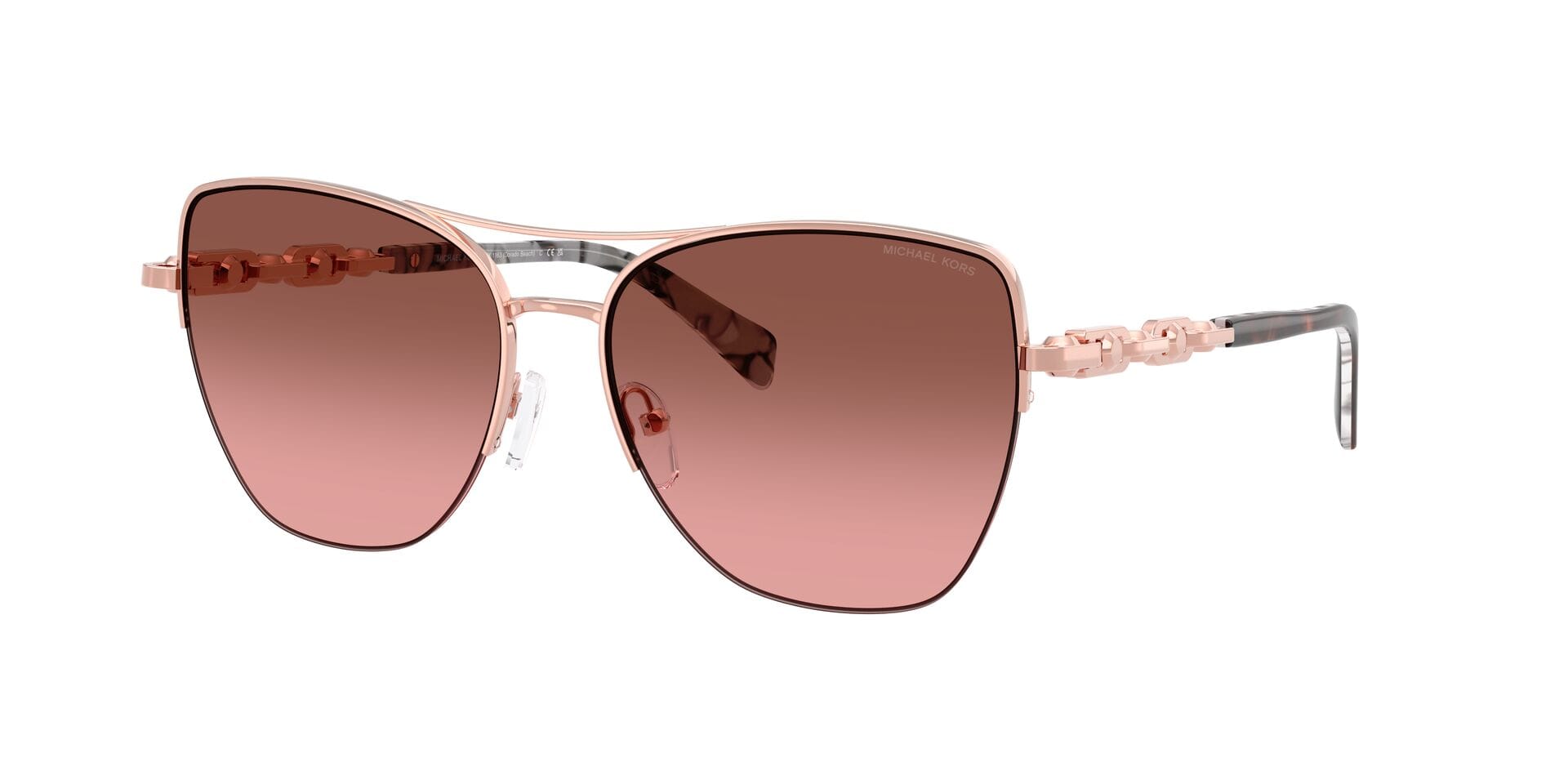 Michael Kors 0MK1163 Sunglass Pink Female Full Metal Sunglass — Pink frame — view 7