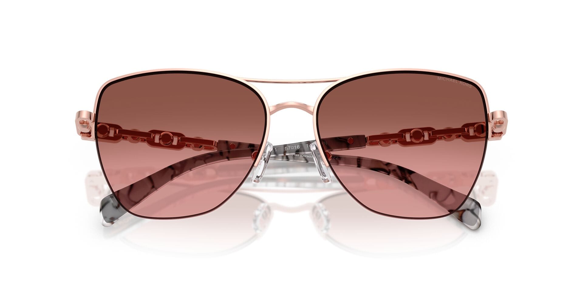 Michael Kors 0MK1163 Sunglass Pink Female Full Metal Sunglass — Pink frame — view 19