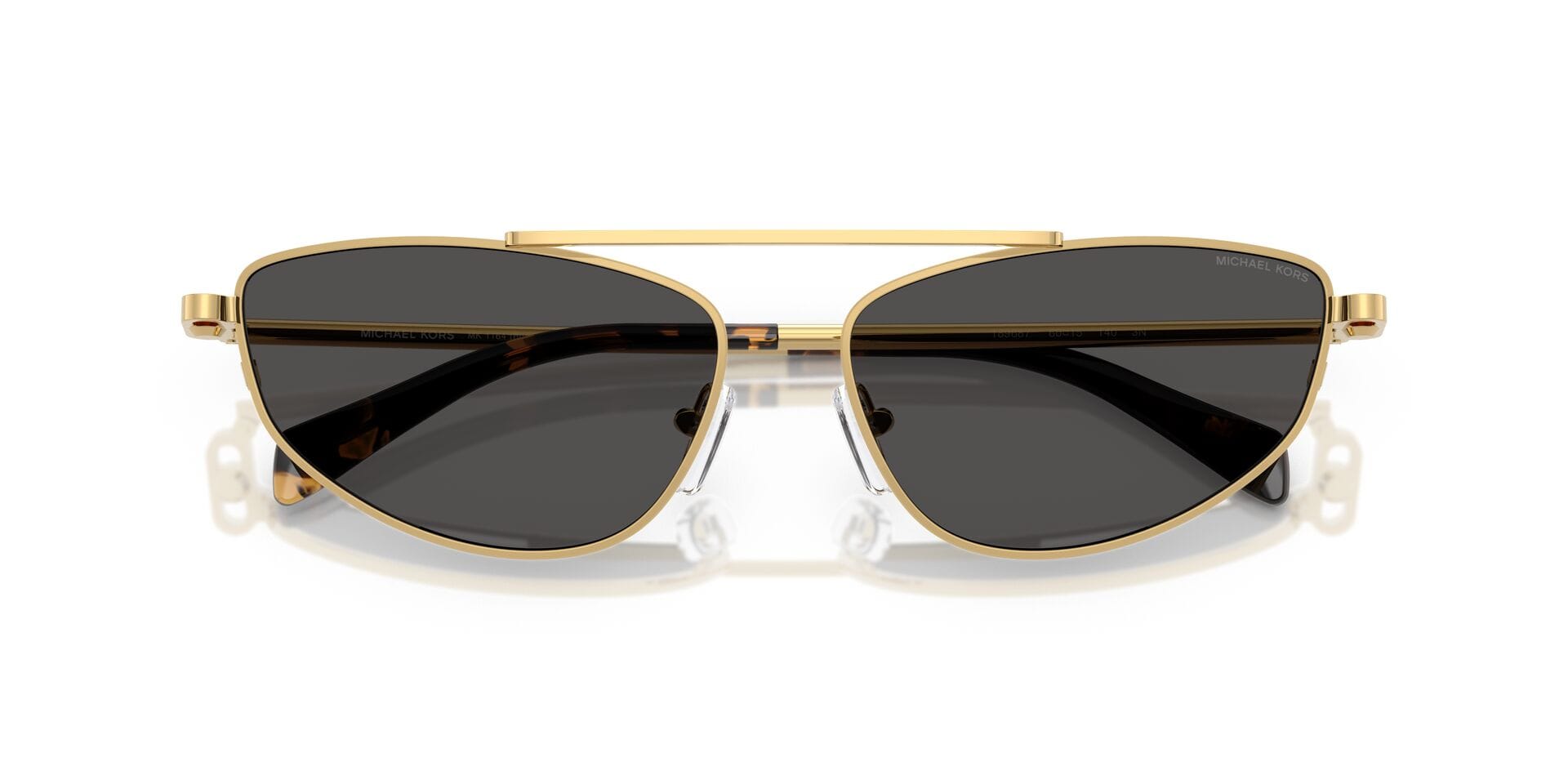 Michael Kors 0MK1164 Sunglass Gold Female Full Metal Sunglass — Gold frame — view 14