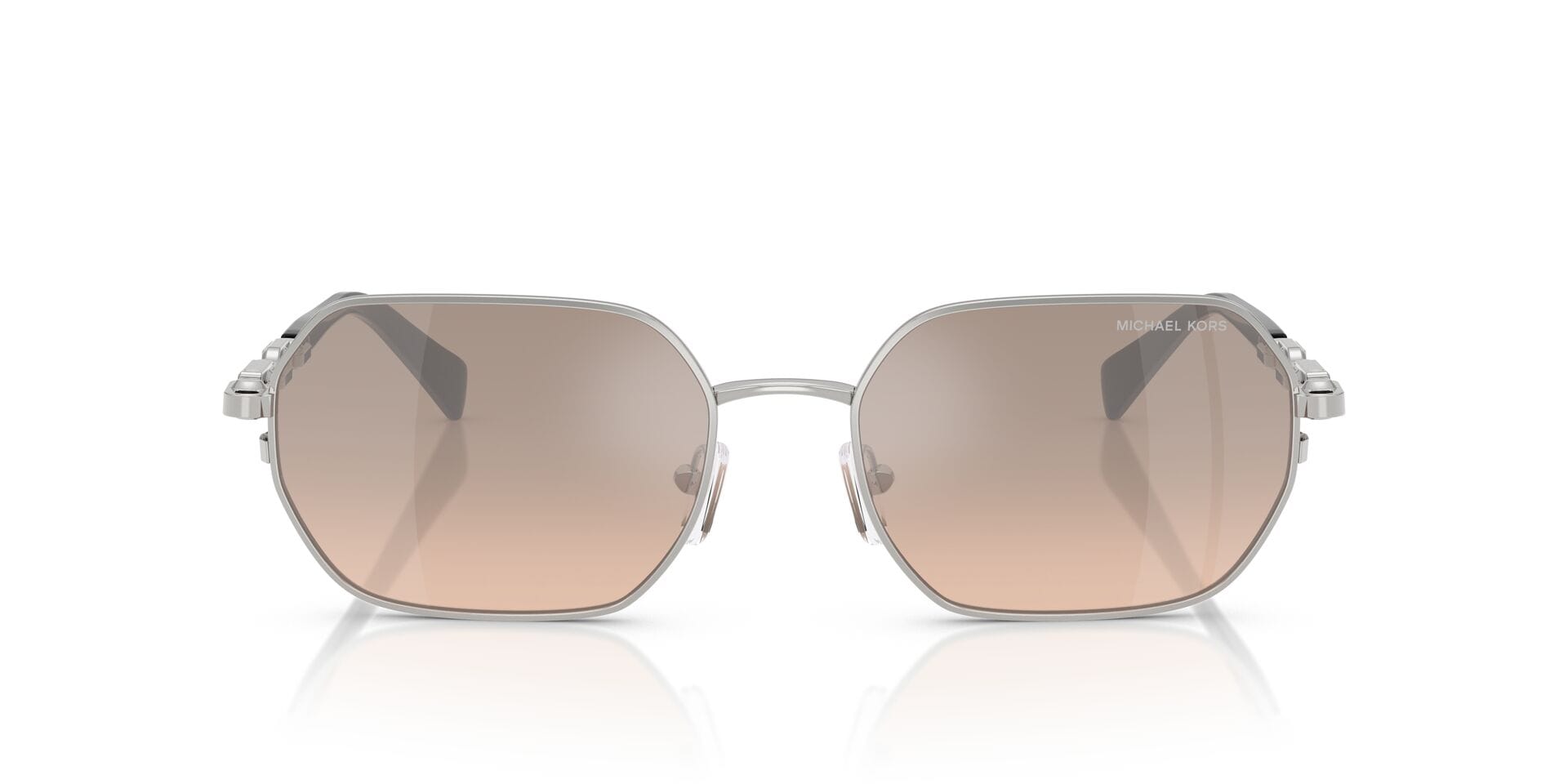 Michael Kors 0MK1165 Sunglass Silver Unisex Full Metal Sunglass — Silver frame — view 11