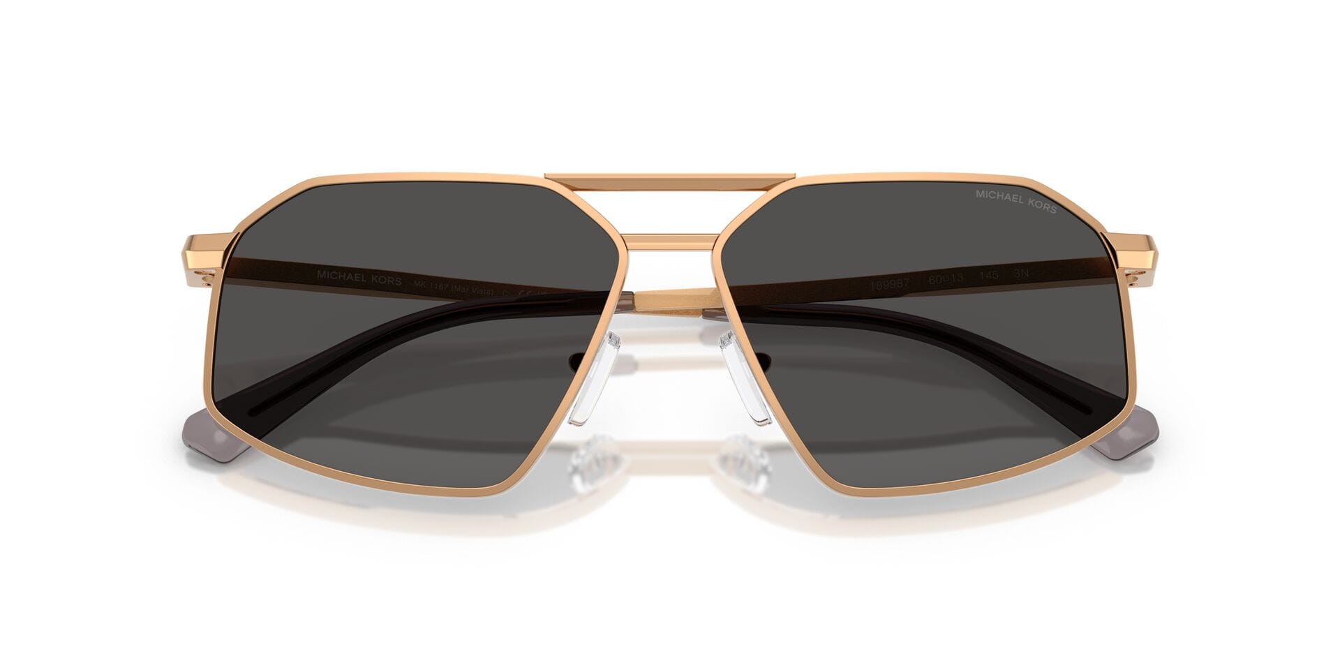 Michael Kors 0MK1167 Sunglass Gold Male Full Metal Sunglass — Gold frame — view 7