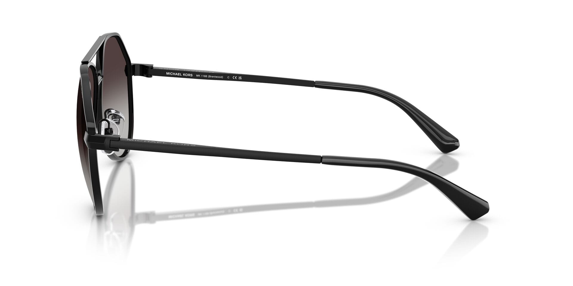 Michael Kors 0MK1168 Sunglass Black Male Full Metal Sunglass — Black frame — view 13
