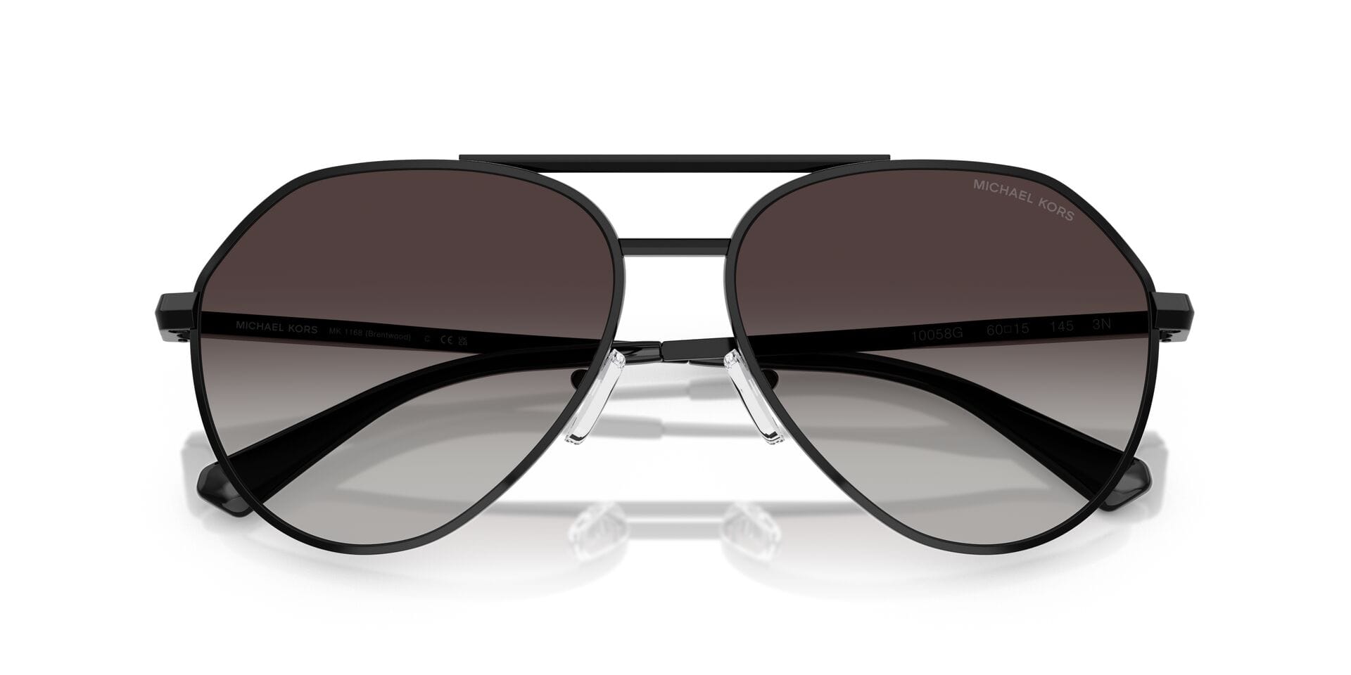 Michael Kors 0MK1168 Sunglass Black Male Full Metal Sunglass — Black frame — view 19