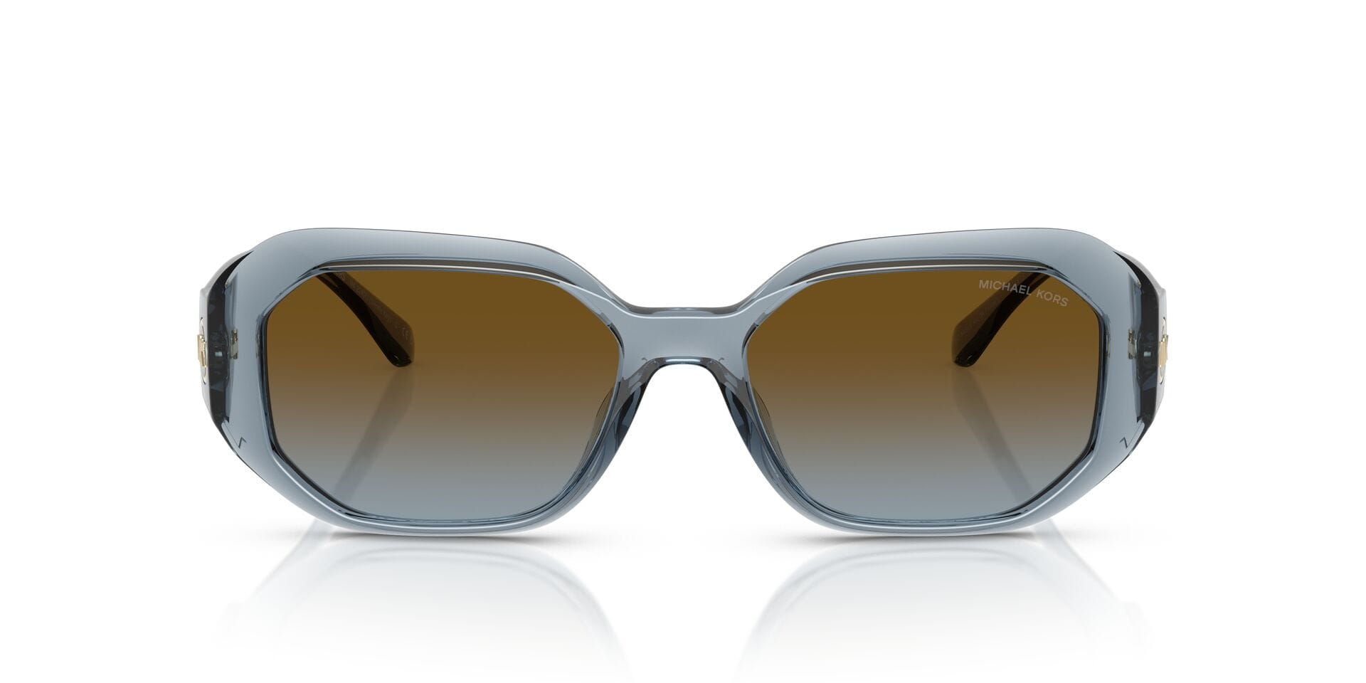 Michael Kors 0MK2240U Sunglass Blue Female Full Metal Sunglass — Blue frame — view 12