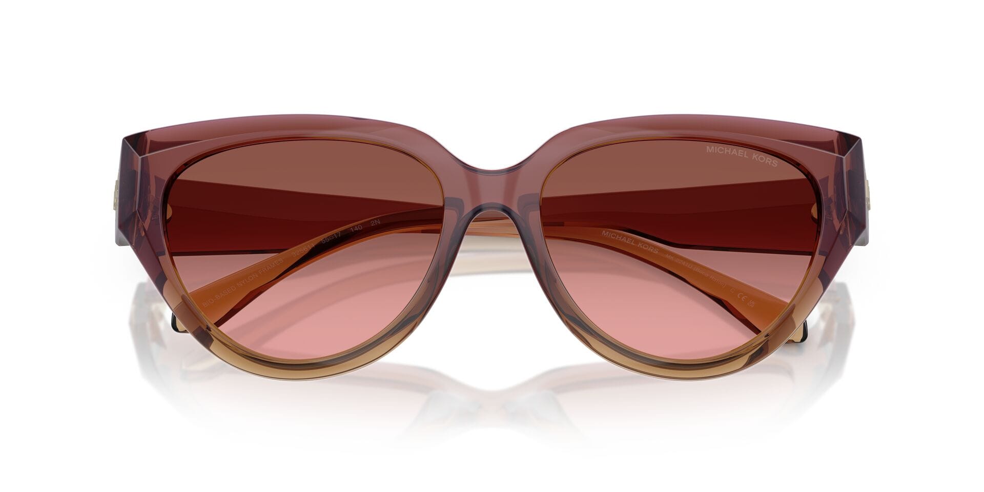 Michael Kors 0MK2241U Sunglass Pink Female Full Shell Sunglass — Pink frame — view 15