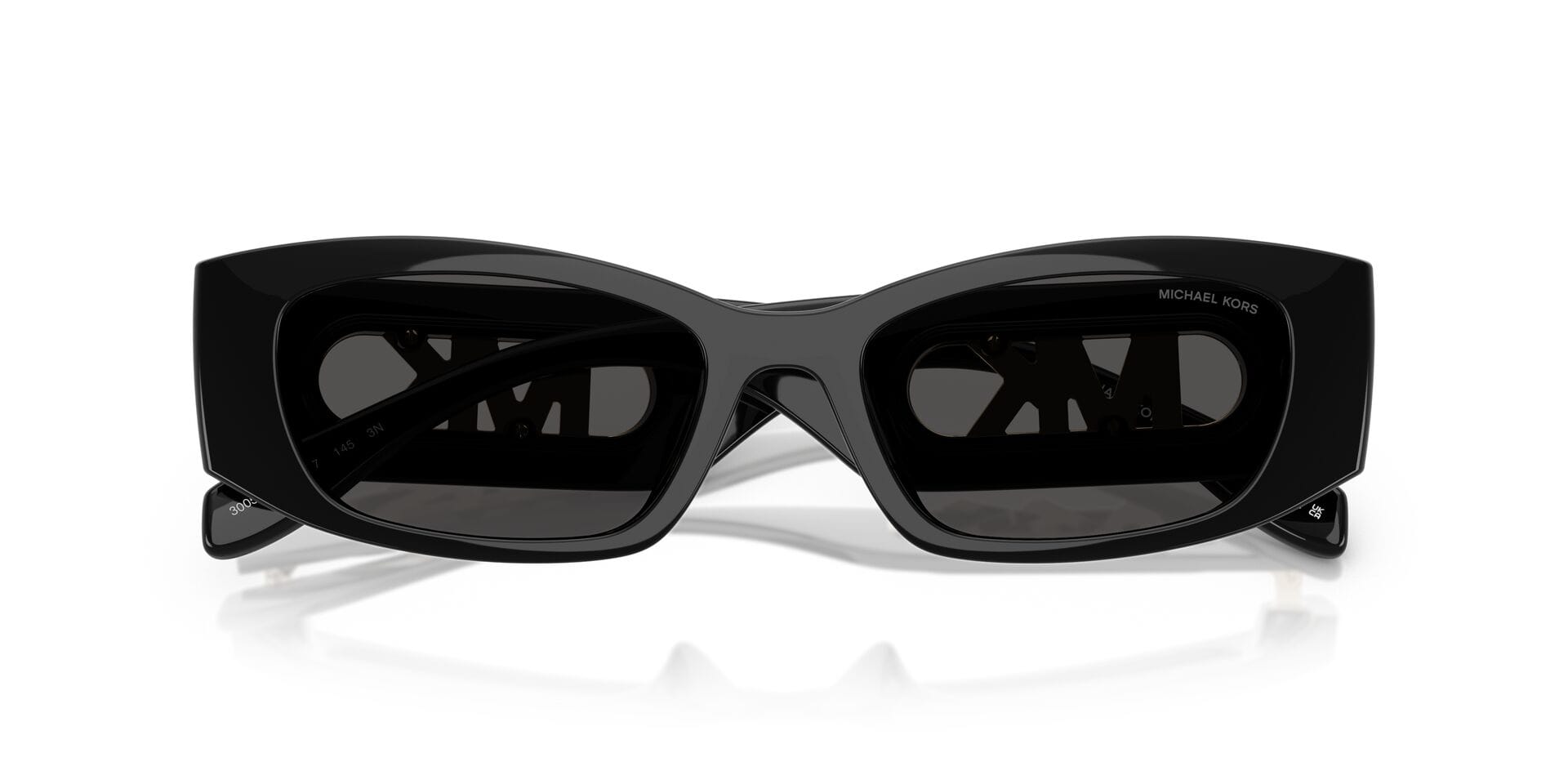 Michael Kors 0MK2243U Sunglass Black Female Full Shell Sunglass — Black frame — view 7