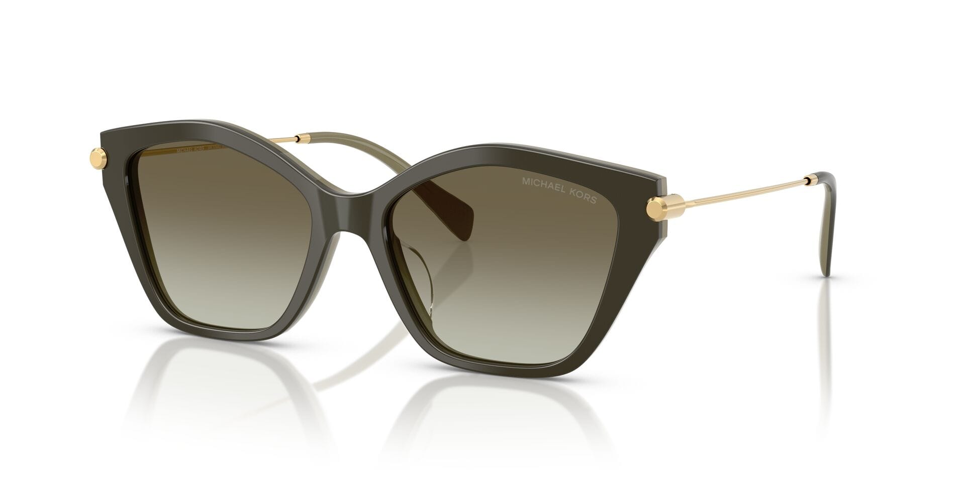 Michael Kors 0MK2246U Sunglass Green Female Full Metal Sunglass — Green frame — view 1