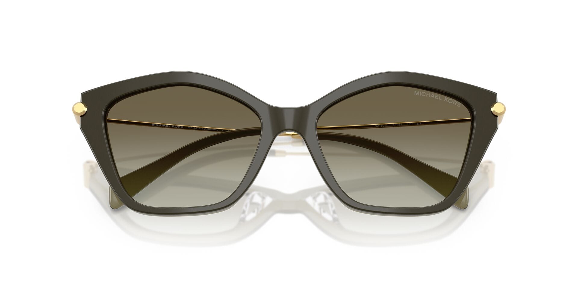 Michael Kors 0MK2246U Sunglass Green Female Full Metal Sunglass — Green frame — view 14
