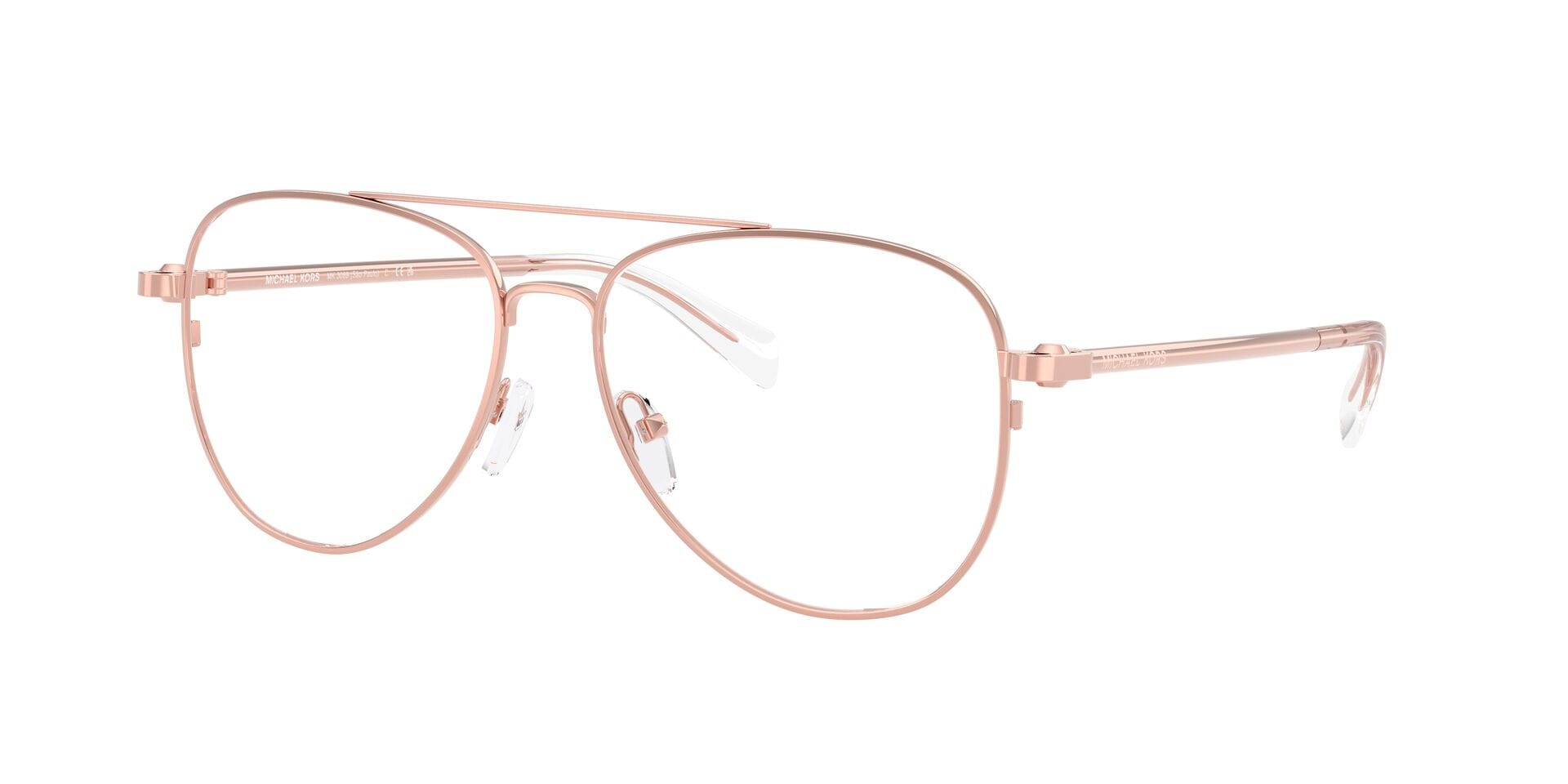 Michael Kors 0MK3089 Frame Pink Female Full Metal Frame — Pink frame — view 3