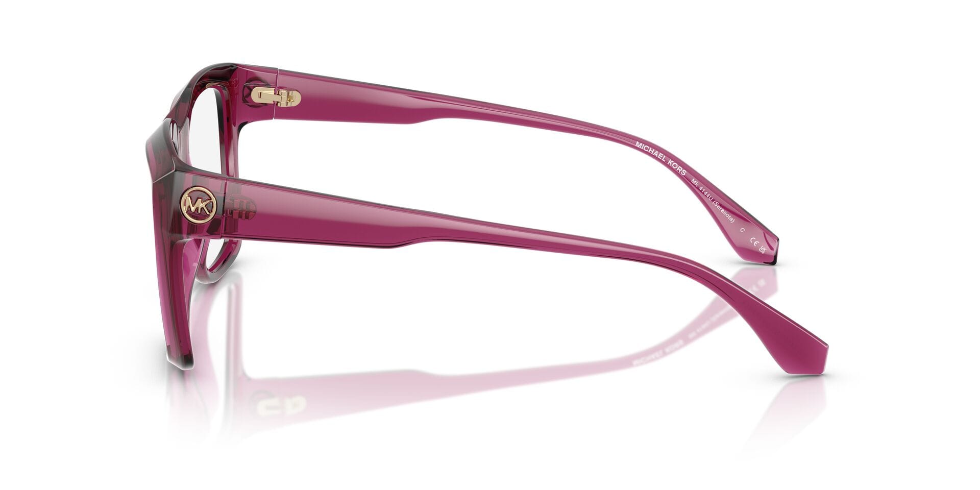 Michael Kors 0MK4144U Frame Maroon Female Full Shell Frame — Maroon frame — view 11