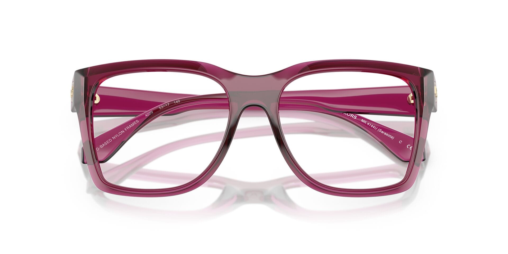 Michael Kors 0MK4144U Frame Maroon Female Full Shell Frame — Maroon frame — view 15