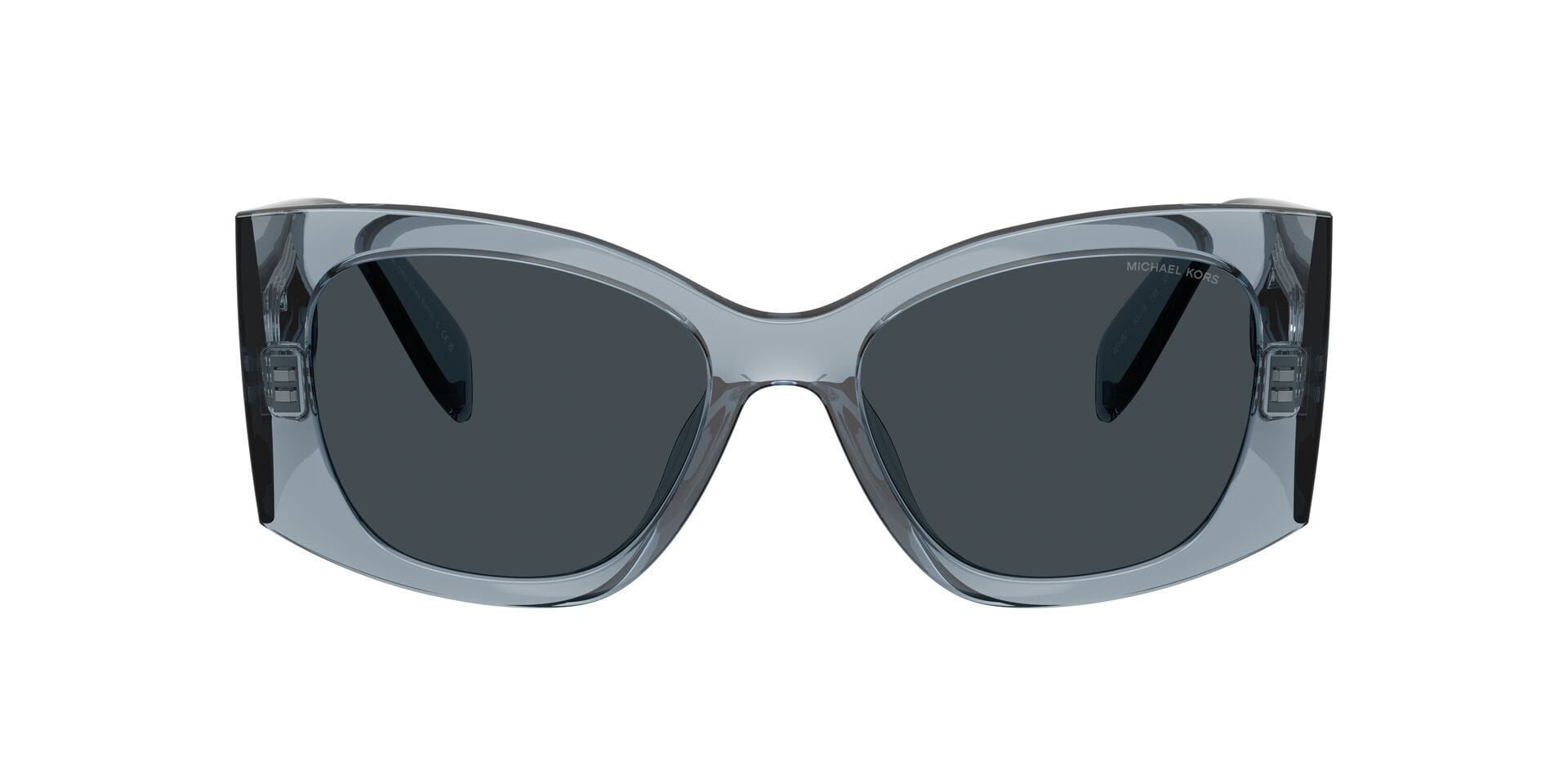 Michael Kors 0MK2244U Sunglass Transparent Blue Female Full — Transparent Blue frame