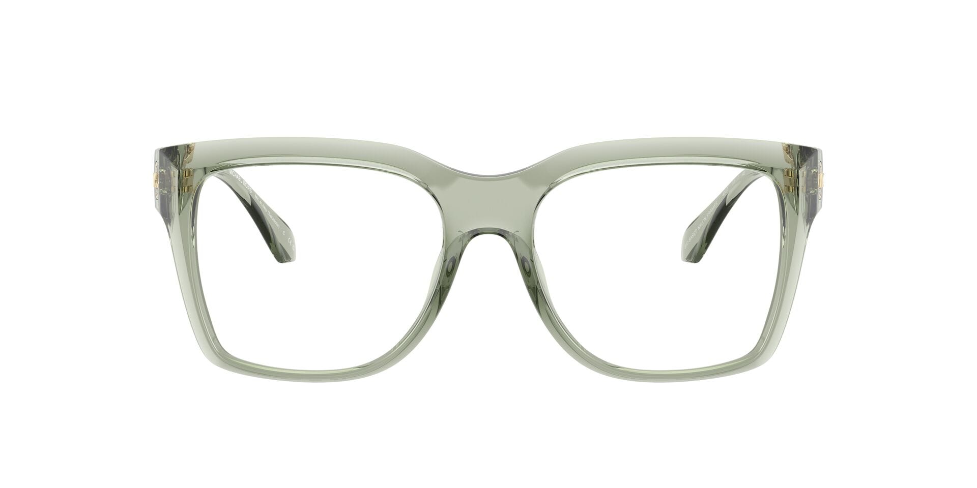 Michael Kors 0MK4144U Frame Transparent Olive Female Full Sh Frame — Transparent Olive frame — view 1