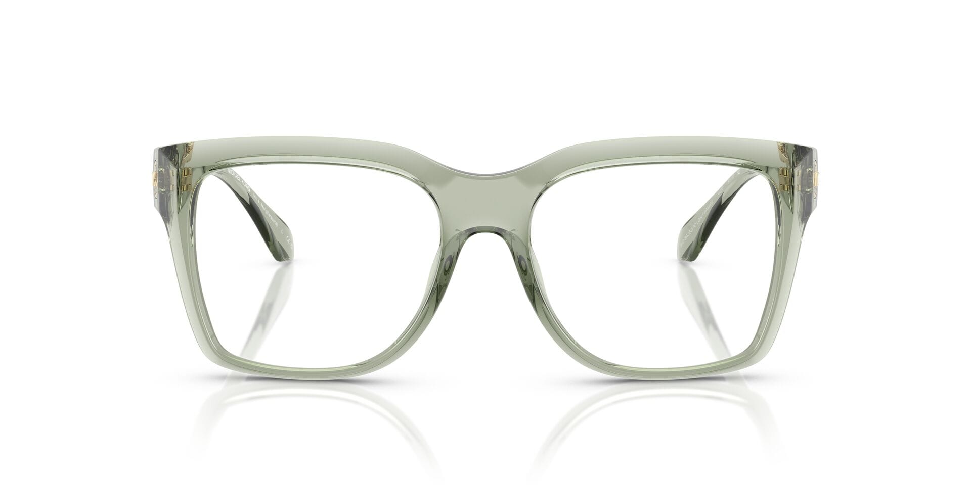 Michael Kors 0MK4144U Frame Transparent Olive Female Full Sh Frame — Transparent Olive frame — view 11