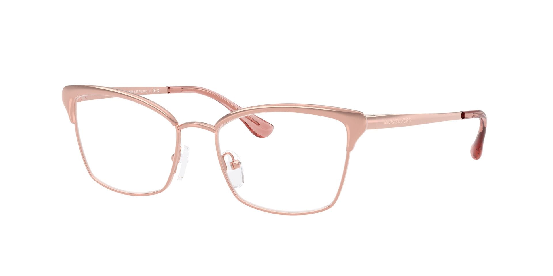 Michael Kors 0MK3098 Frame Rose Gold Female Full Metal Frame — Rose Gold frame — view 3