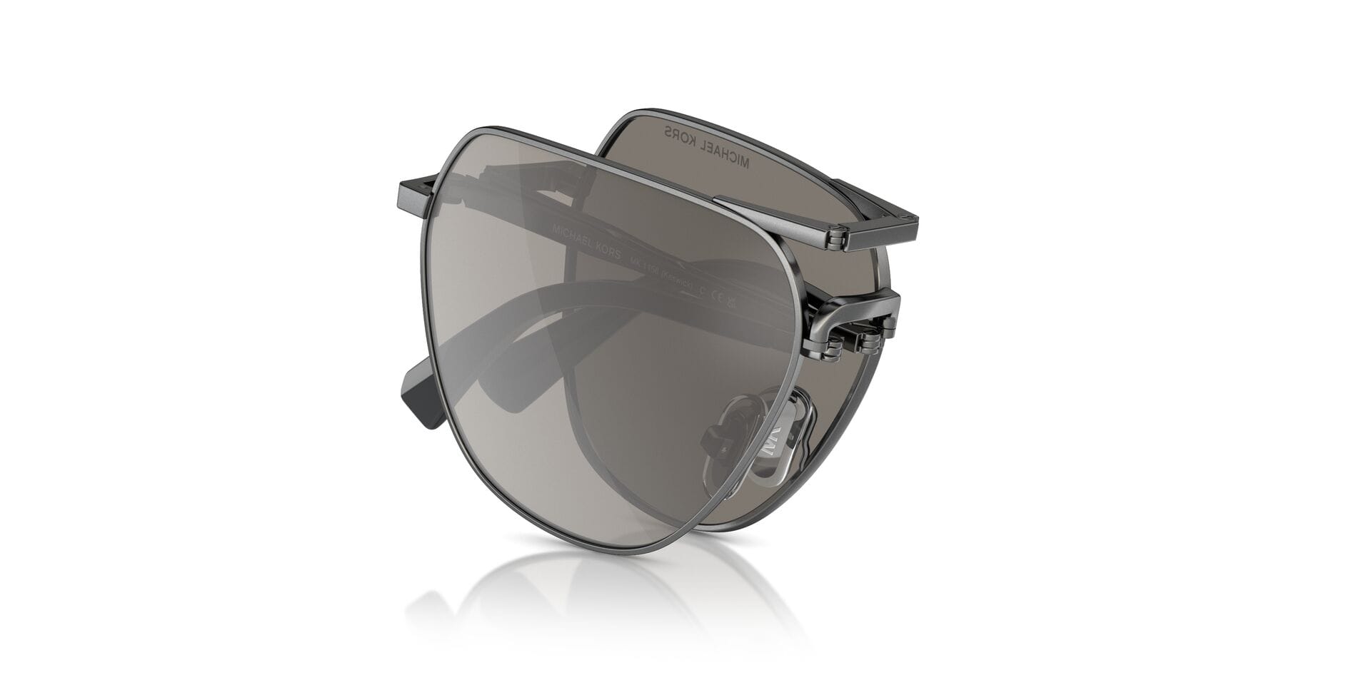 Michael Kors MK 1156 10026G 3N KESWICK (FOLDABLE) 0MK1156 Sunglass Gun Me Sunglass — Gun Metal frame — view 8