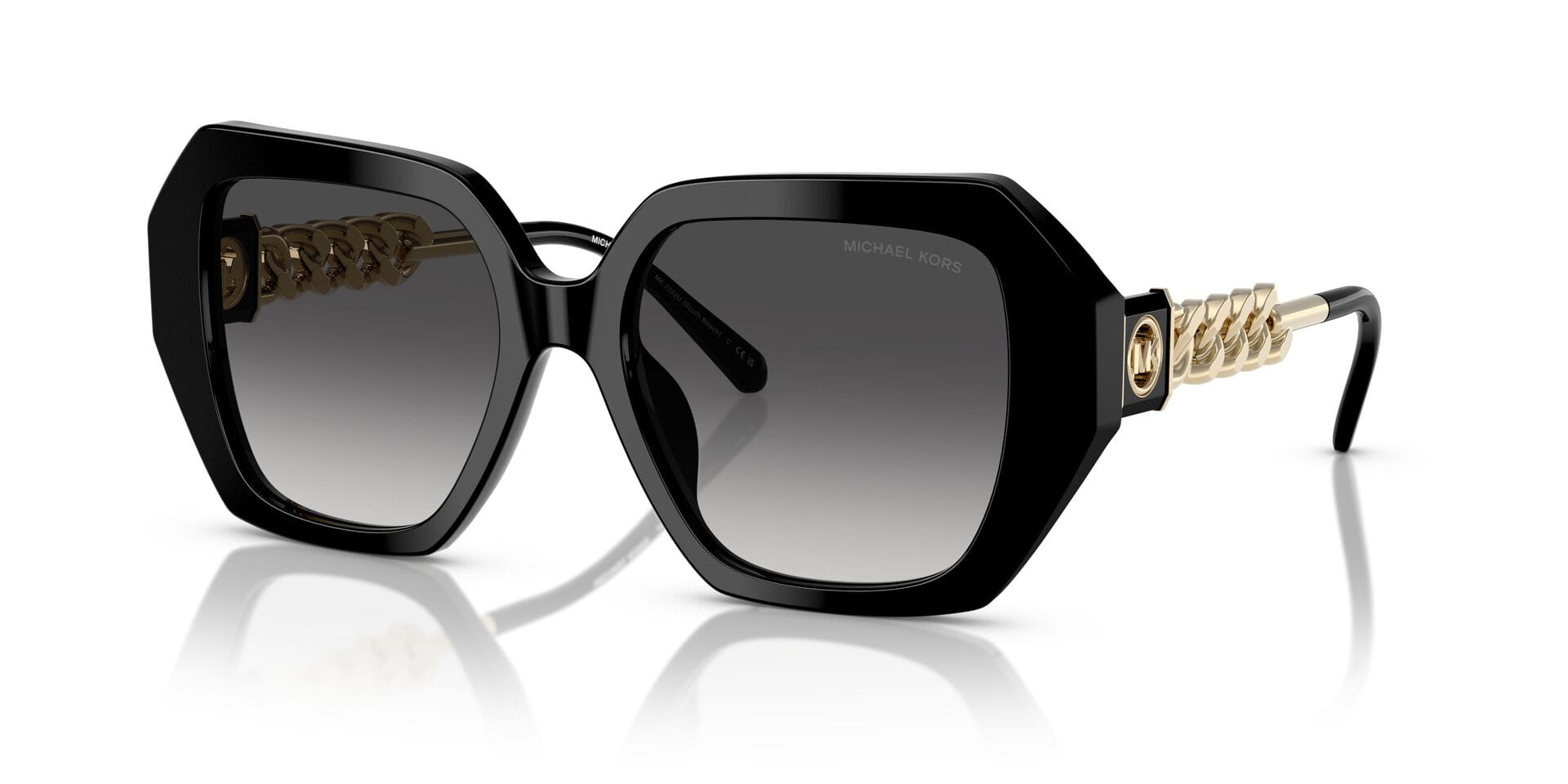 Michael Kors MK 2232U 30058G 3N SOUTH BEACH 0MK2232U Sunglass Black Femal Sunglass — view 1