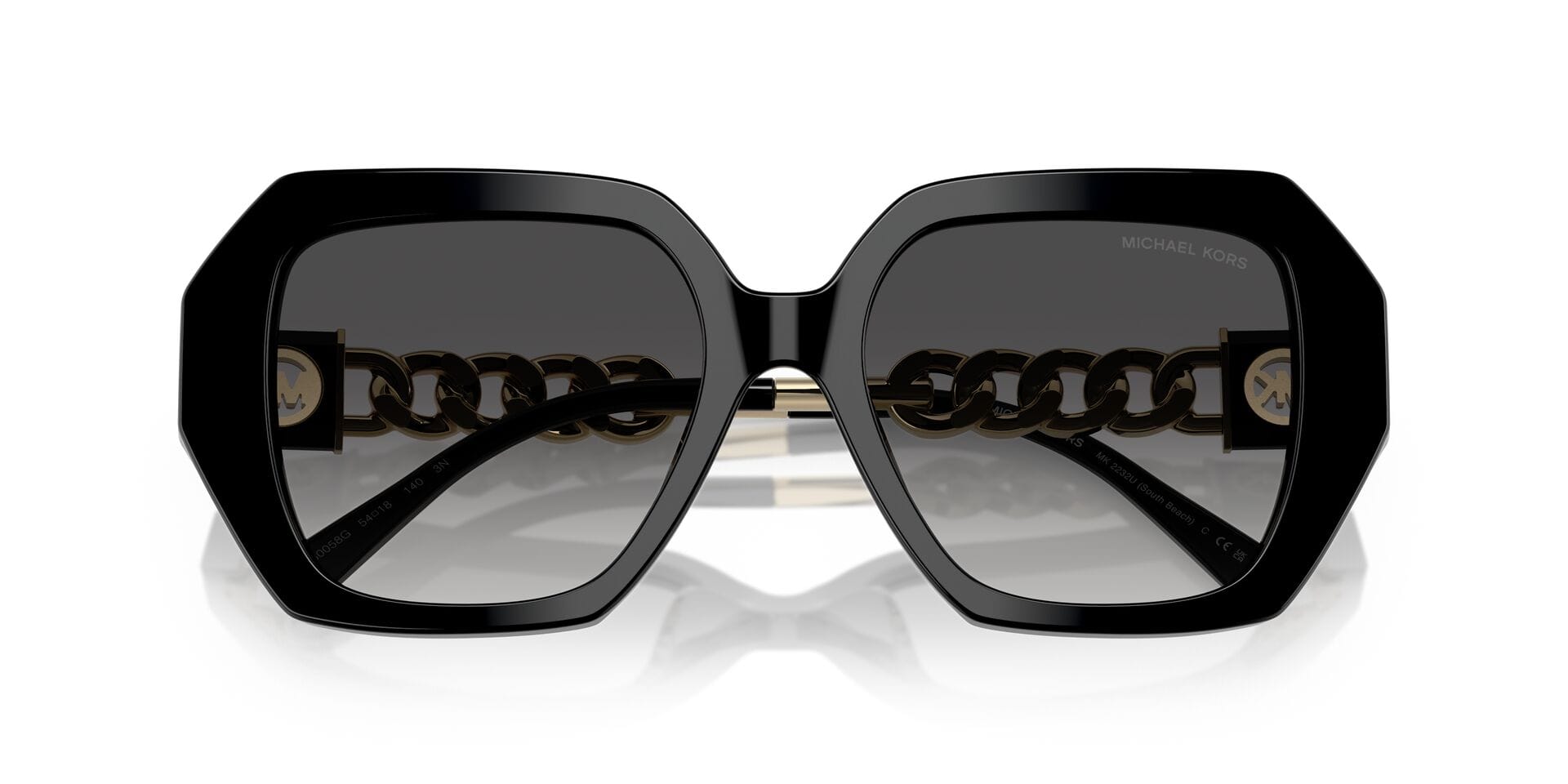 Michael Kors MK 2232U 30058G 3N SOUTH BEACH 0MK2232U Sunglass Black Femal Sunglass — view 7