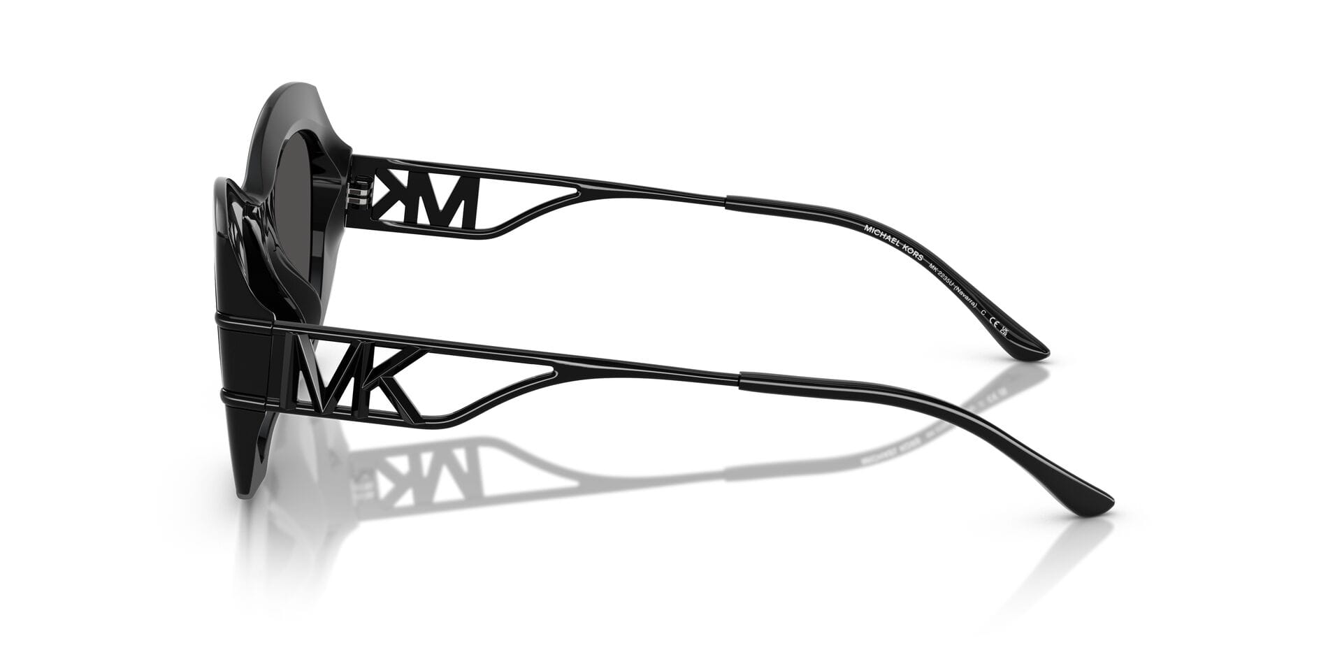 Michael Kors MK 2235U 300587 3N NAVARRA 0MK2235U Sunglass Black Female Fu Sunglass — Black frame — view 5