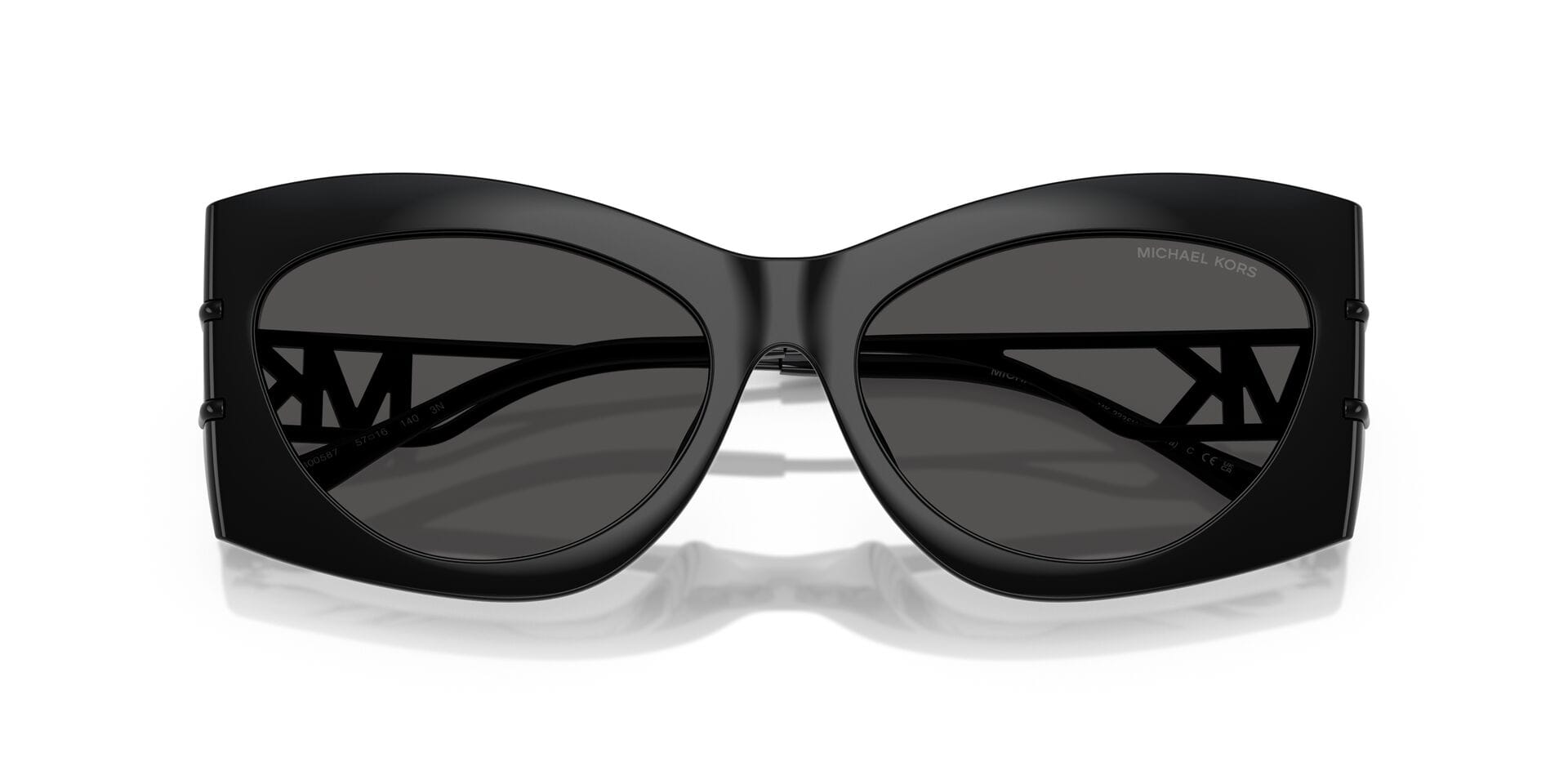 Michael Kors MK 2235U 300587 3N NAVARRA 0MK2235U Sunglass Black Female Fu Sunglass — Black frame — view 7