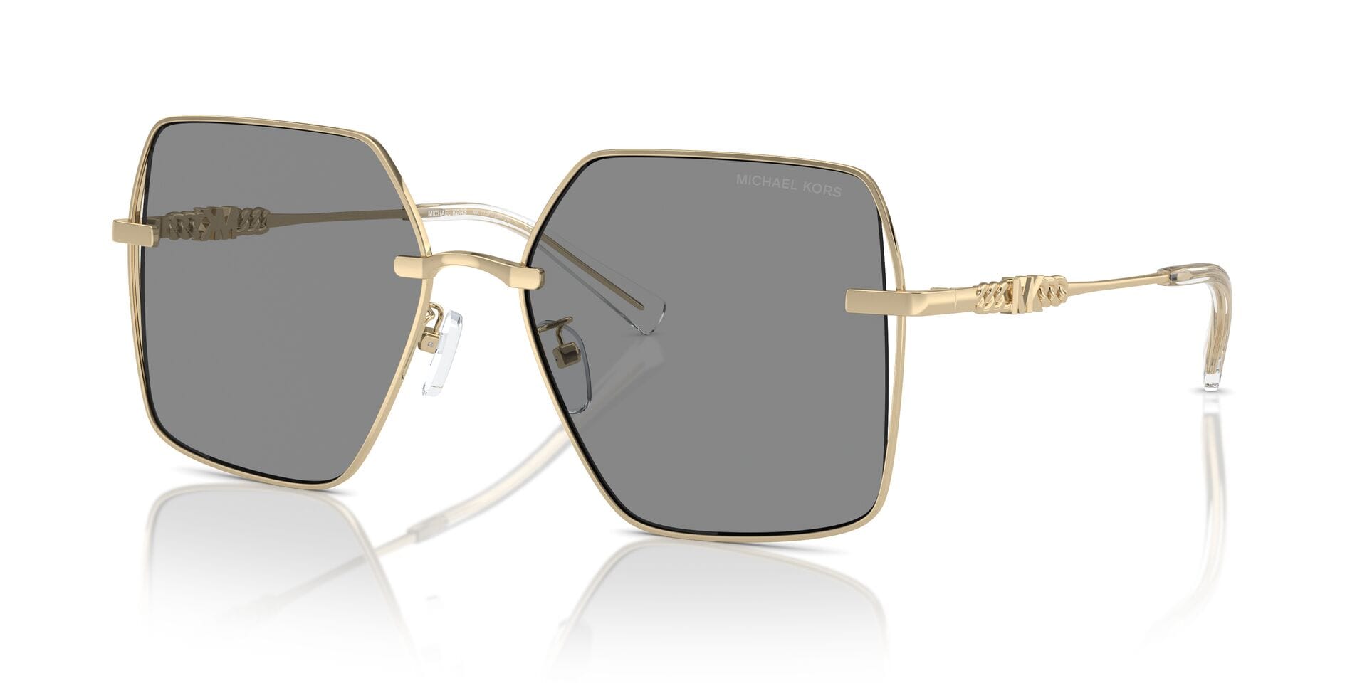 Michael Kors MK 1157D 10143F 2N SANYA 0MK1157D Sunglass Gold Female Metal Sunglass — Gold frame — view 1