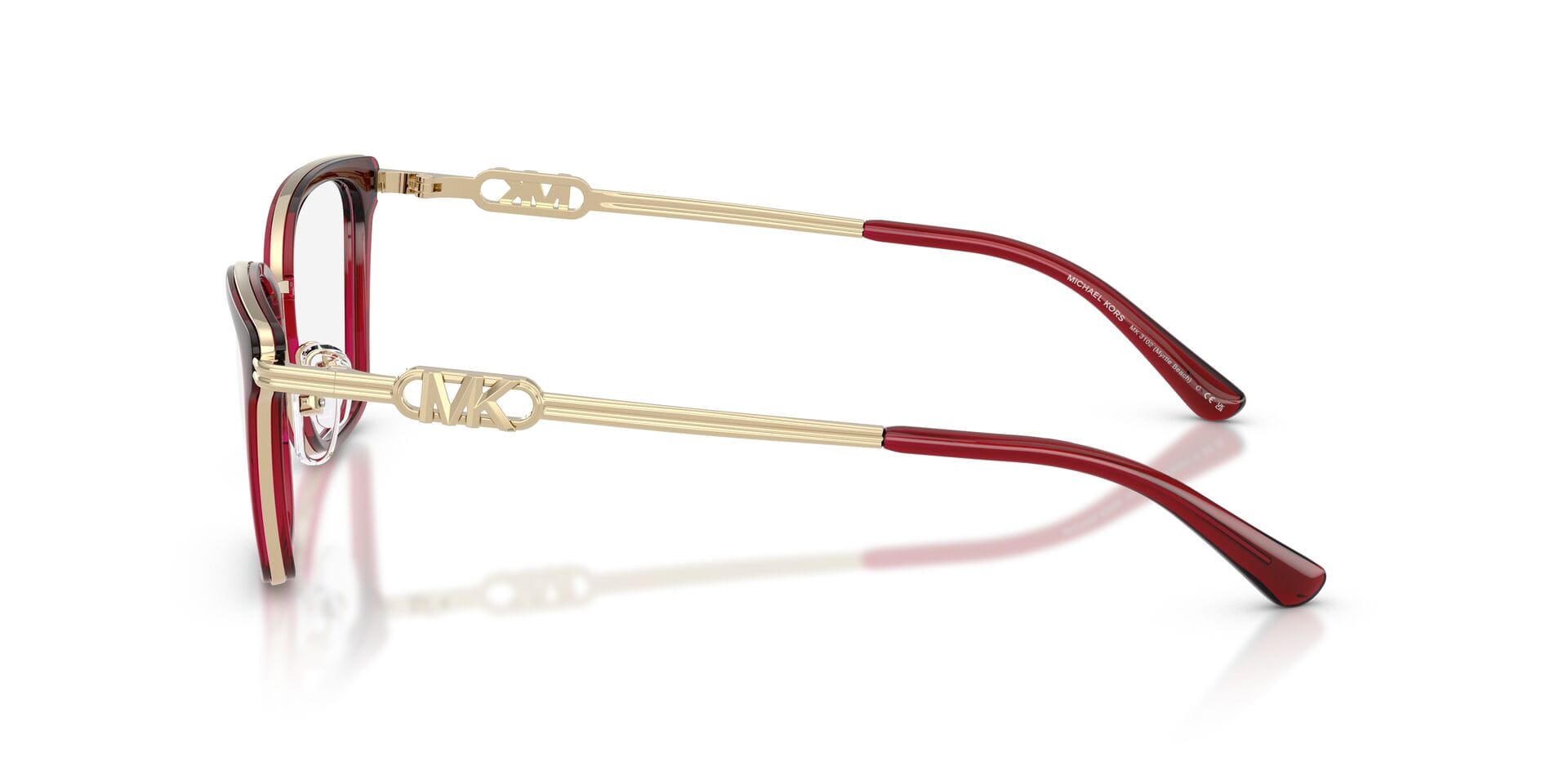 Michael Kors 0MK3102 Frame Maroon Female Metal Metal Frame — Maroon frame — view 5