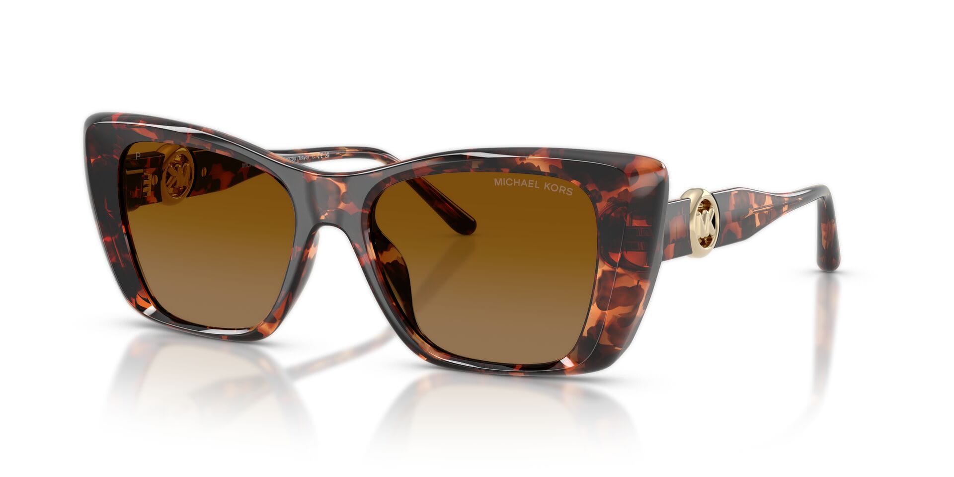 Michael Kors 0MK2270U Sunglass Havana Female Shell Shell Sunglass — Havana frame — view 1